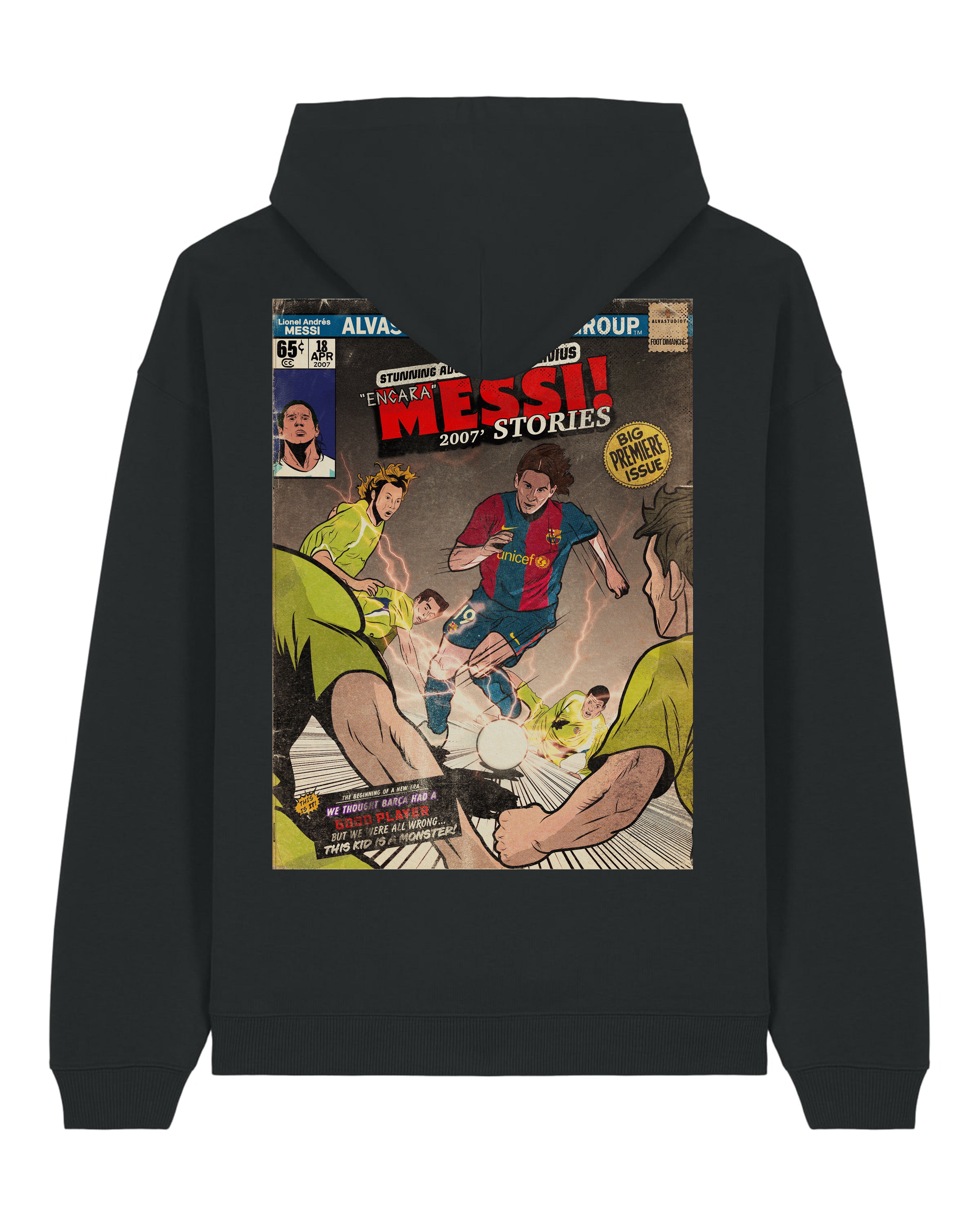Sweat à Capuche Messi Collection Blanc Homme Taille L - Neuf Avec étiquettes