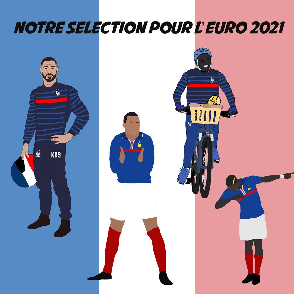 Euro 2021 : les tee shirts les plus cools pour supporter les Bleus