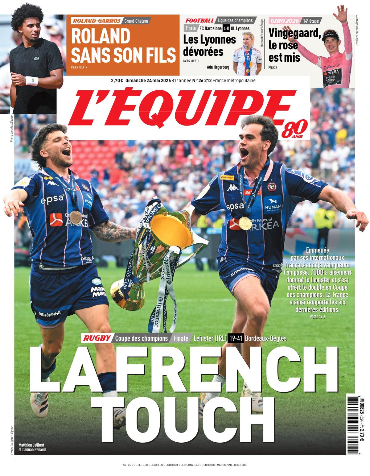 Tee Shirt La French Touch - L'Equipe x Foot Dimanche