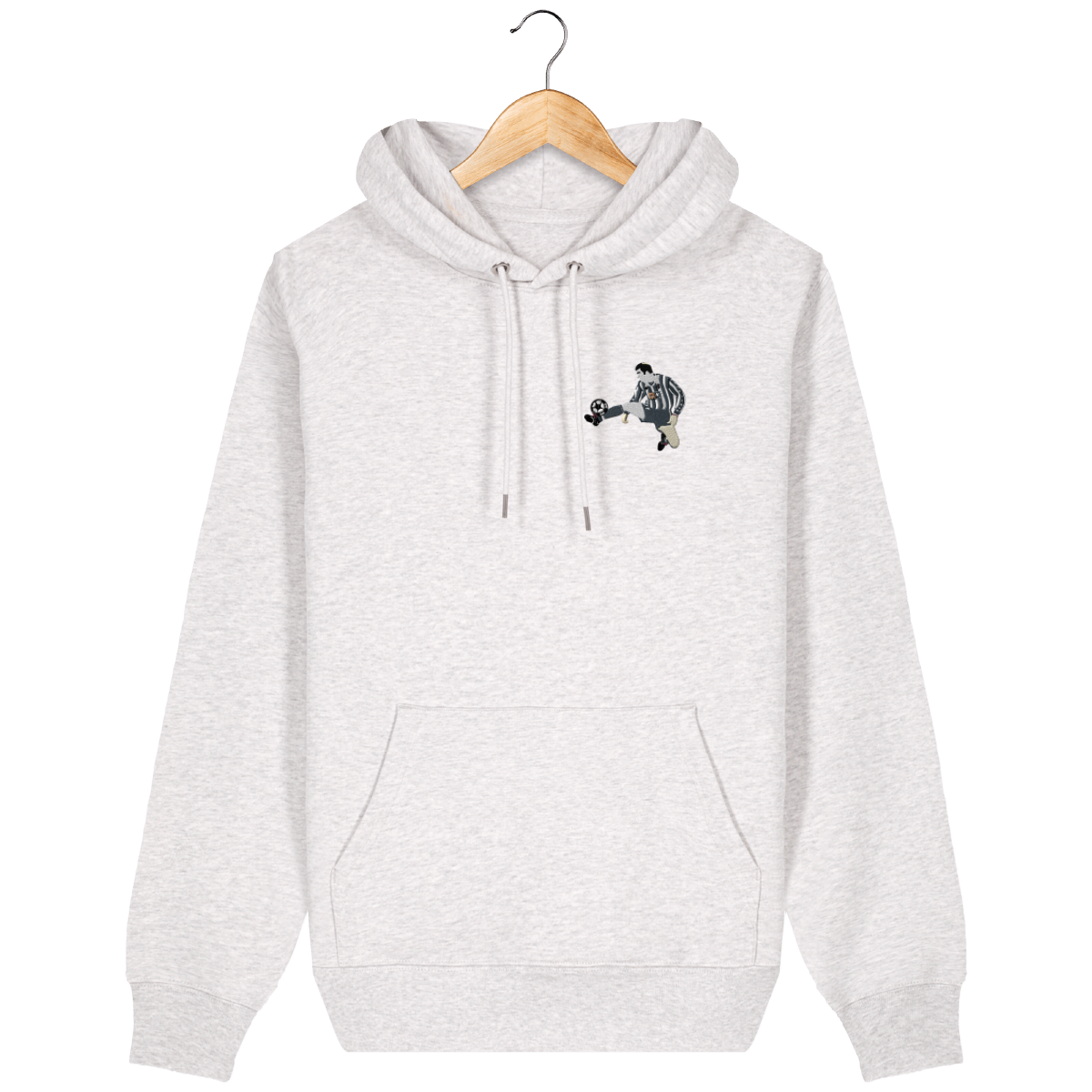 Sweat capuche Zizou Juve brodé