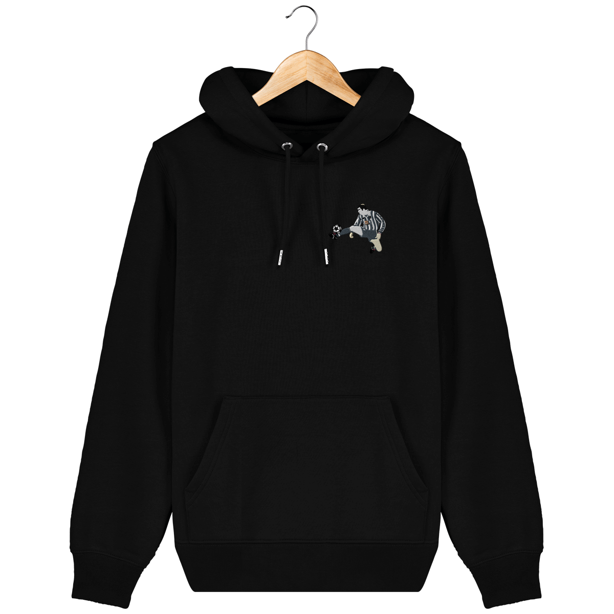 Sweat capuche Zizou Juve brodé