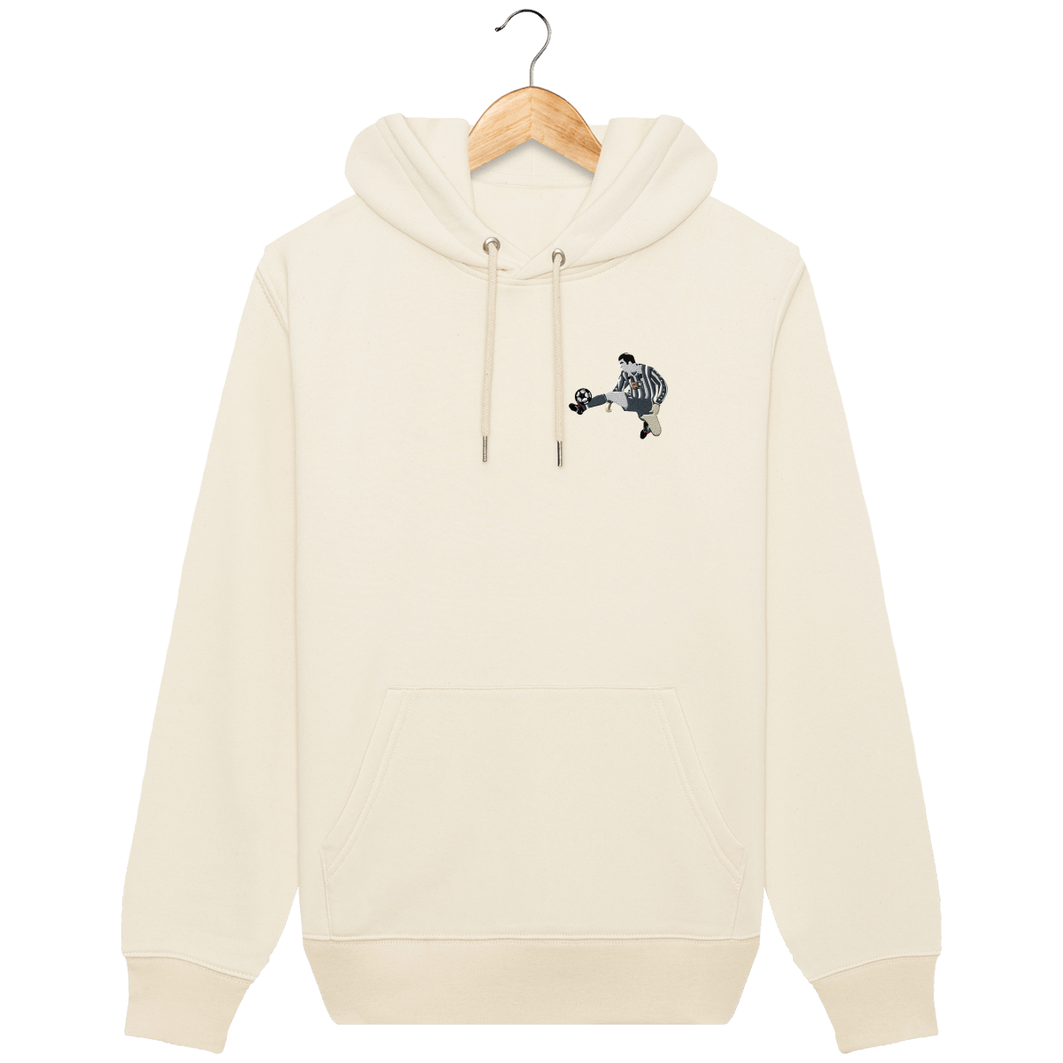 Sweat capuche Zizou Juve brodé
