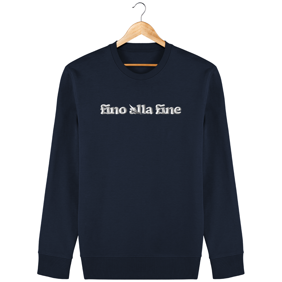 Sweat fino alla fine brodé