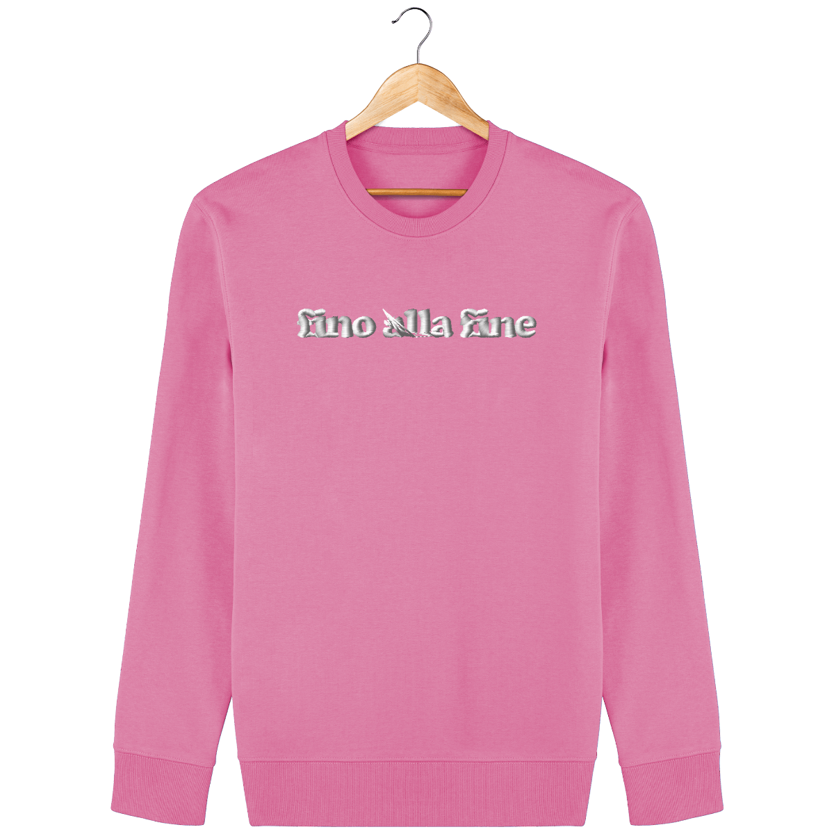 Sweat fino alla fine brodé