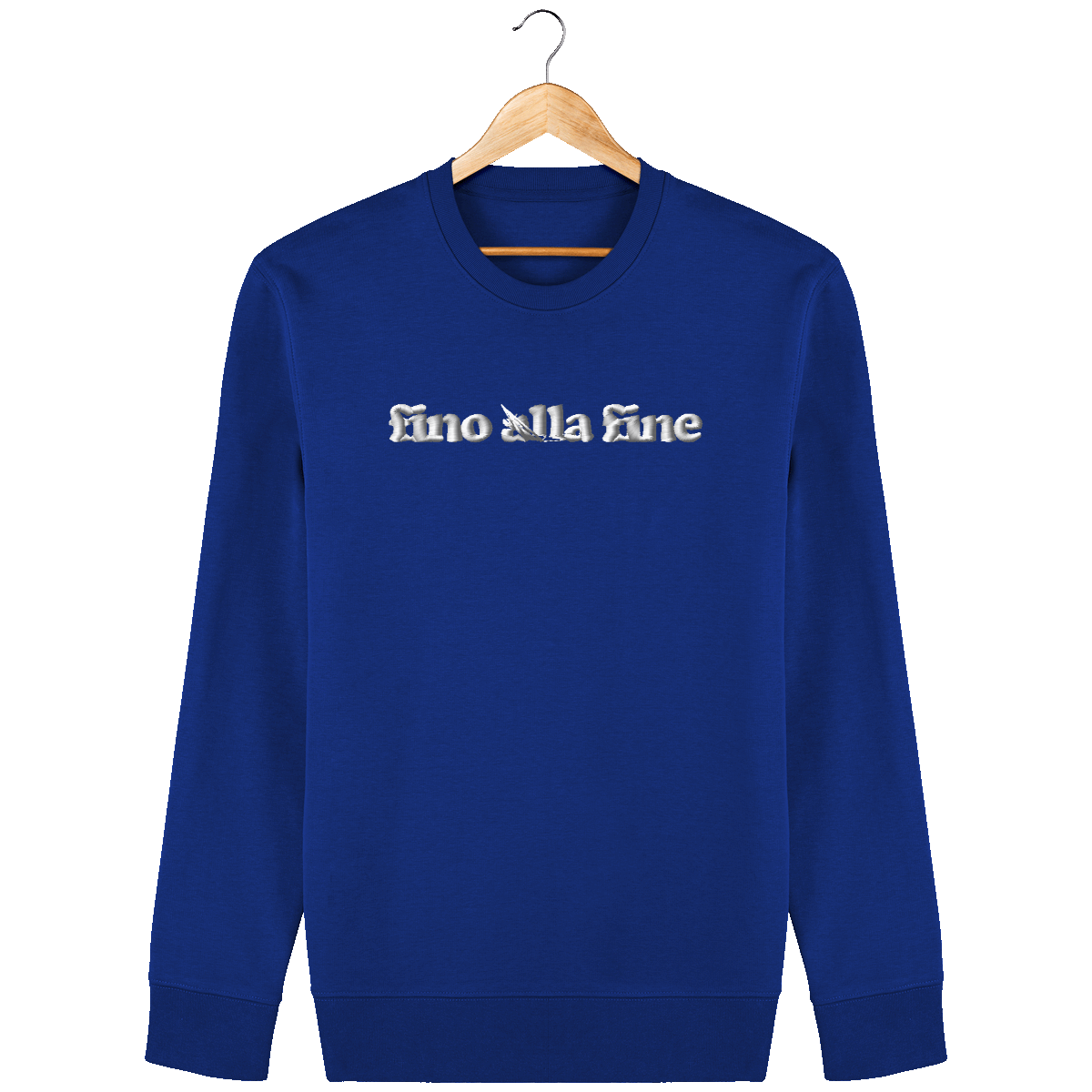 Sweat fino alla fine brodé