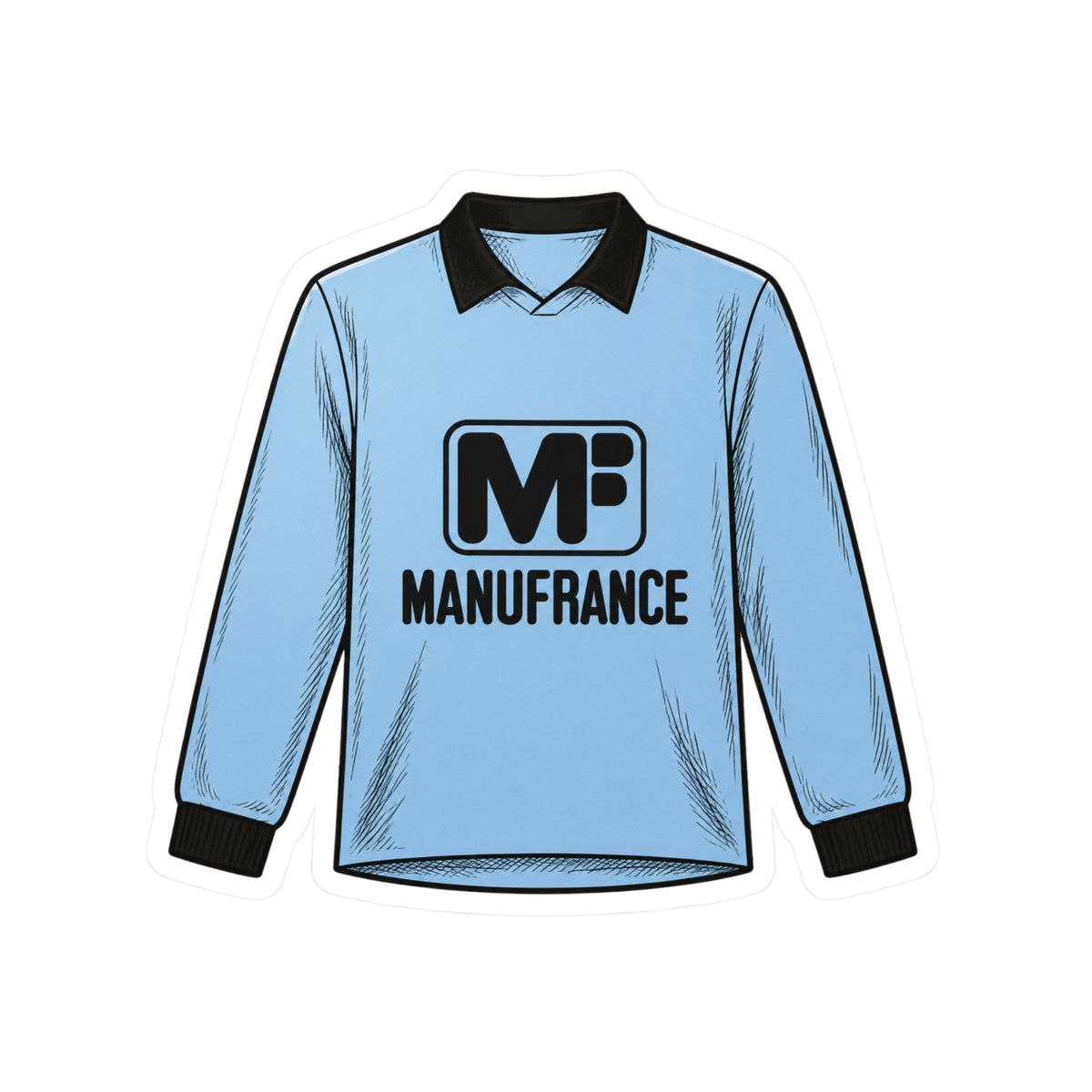 Sticker Maillot Manufrance Bleu