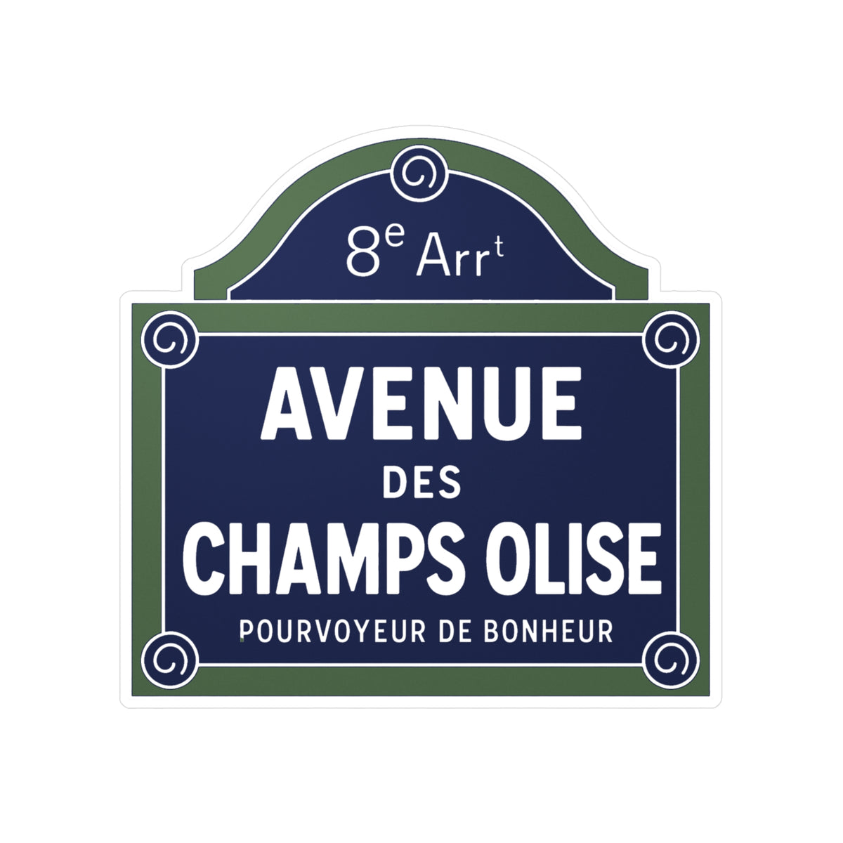 Sticker Avenue des Champs Olise