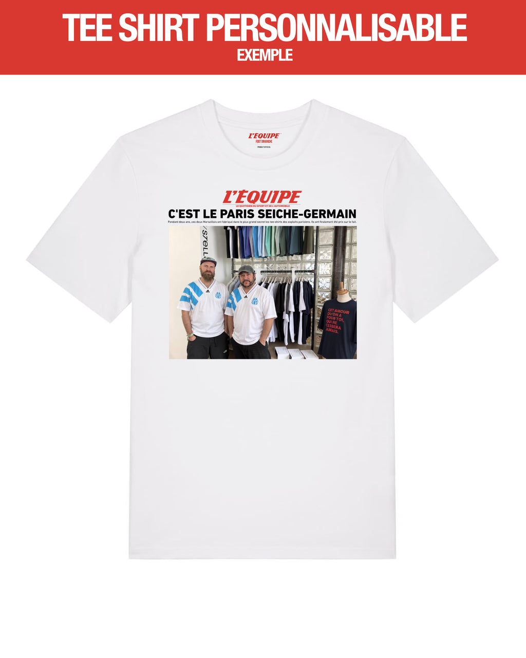 Tee Shirt UNE L'Equipe personnalisable