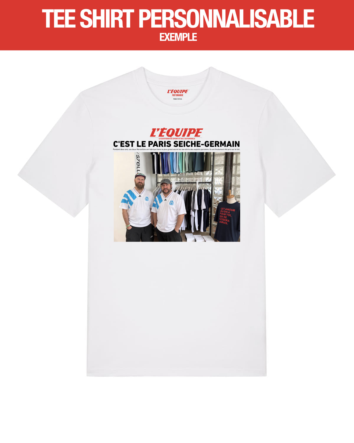 Tee Shirt UNE L'Equipe personnalisable