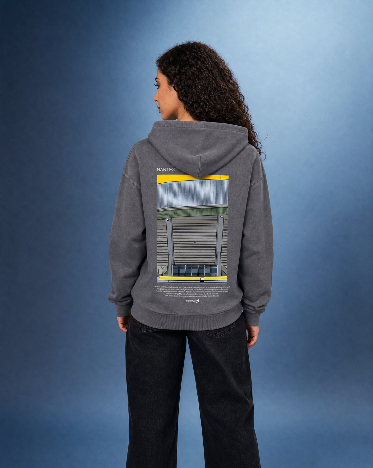 Sweat Capuche Nantes -  Foot Dimanche x Mark Johnson