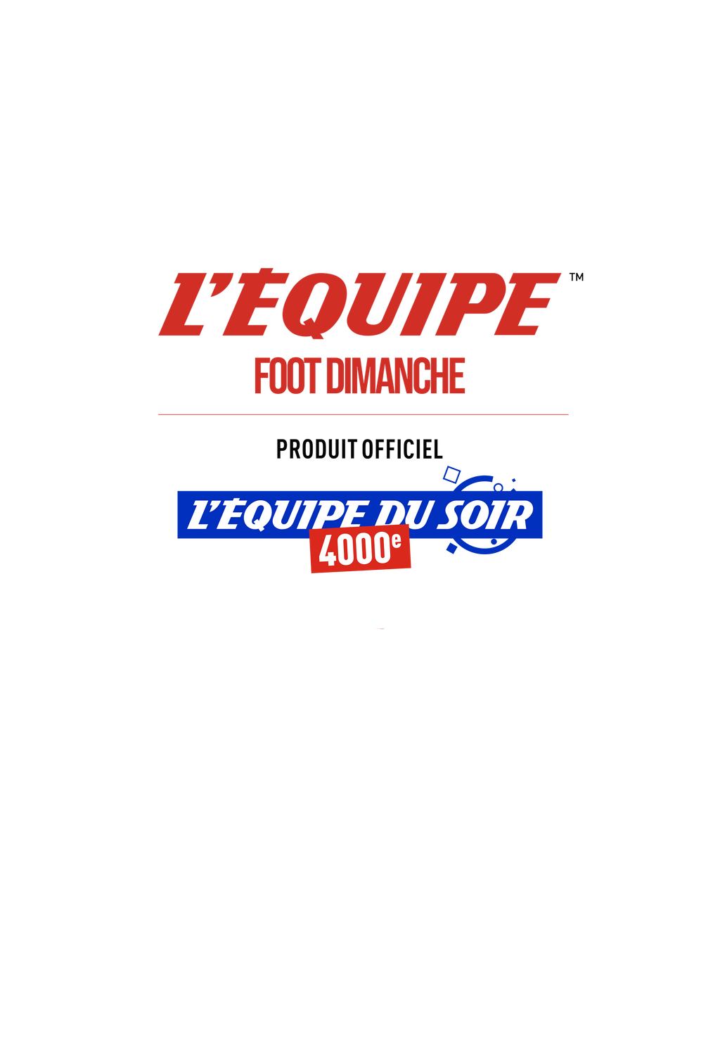Tee Shirt L'EQUIPE DU SOIR la 4000ème ! - L'Equipe x Foot Dimanche
