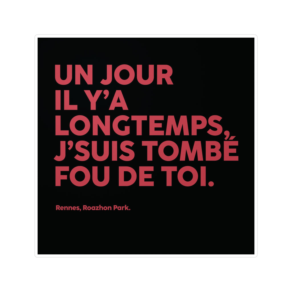Sticker un jour il y'a longtemps
