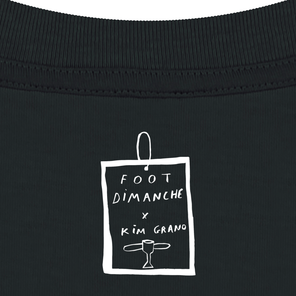 Tee Shirt les yeux dans les bleus- collab Kim Grano x Foot Dimanche