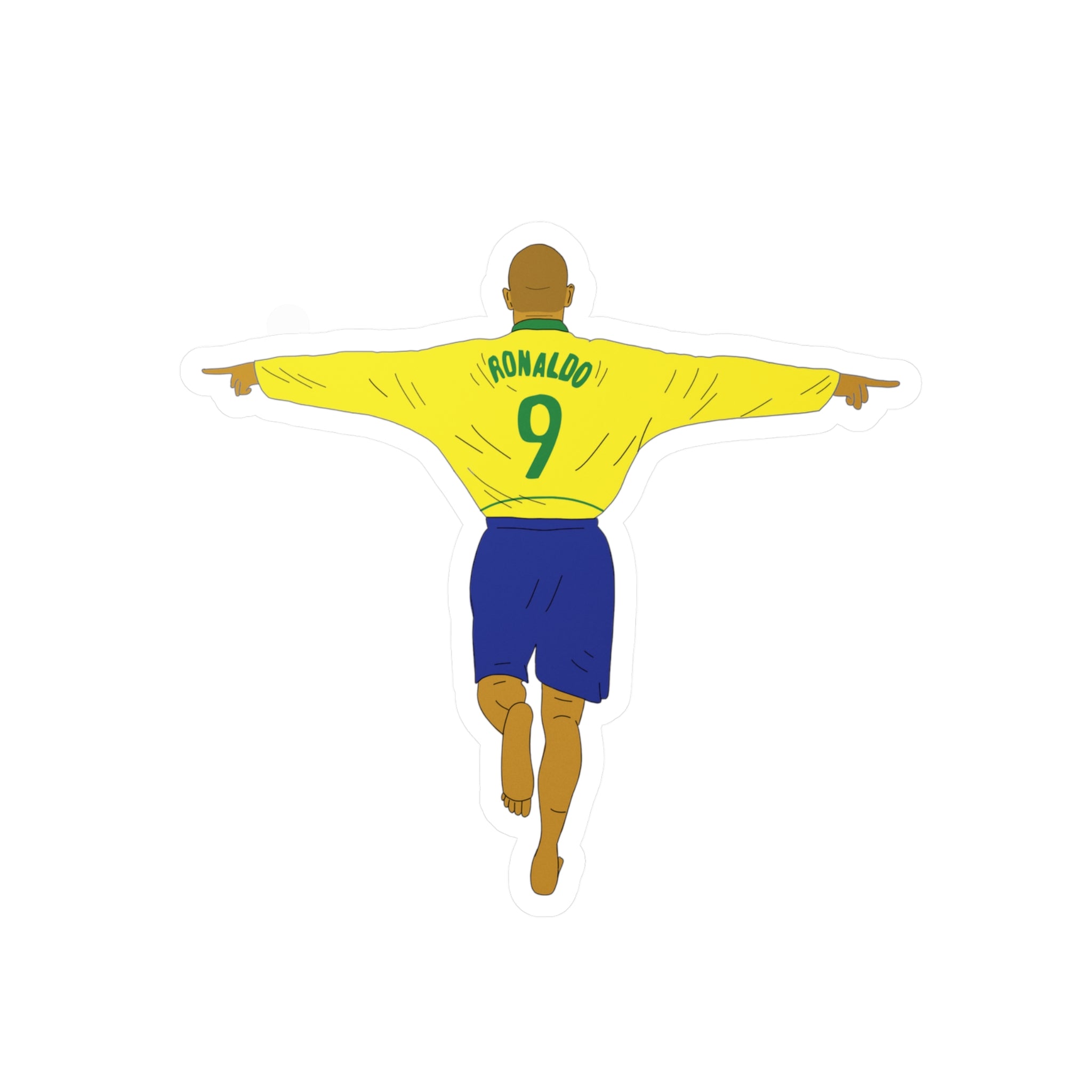 Brésil Maillot Pelé Encadré Signé