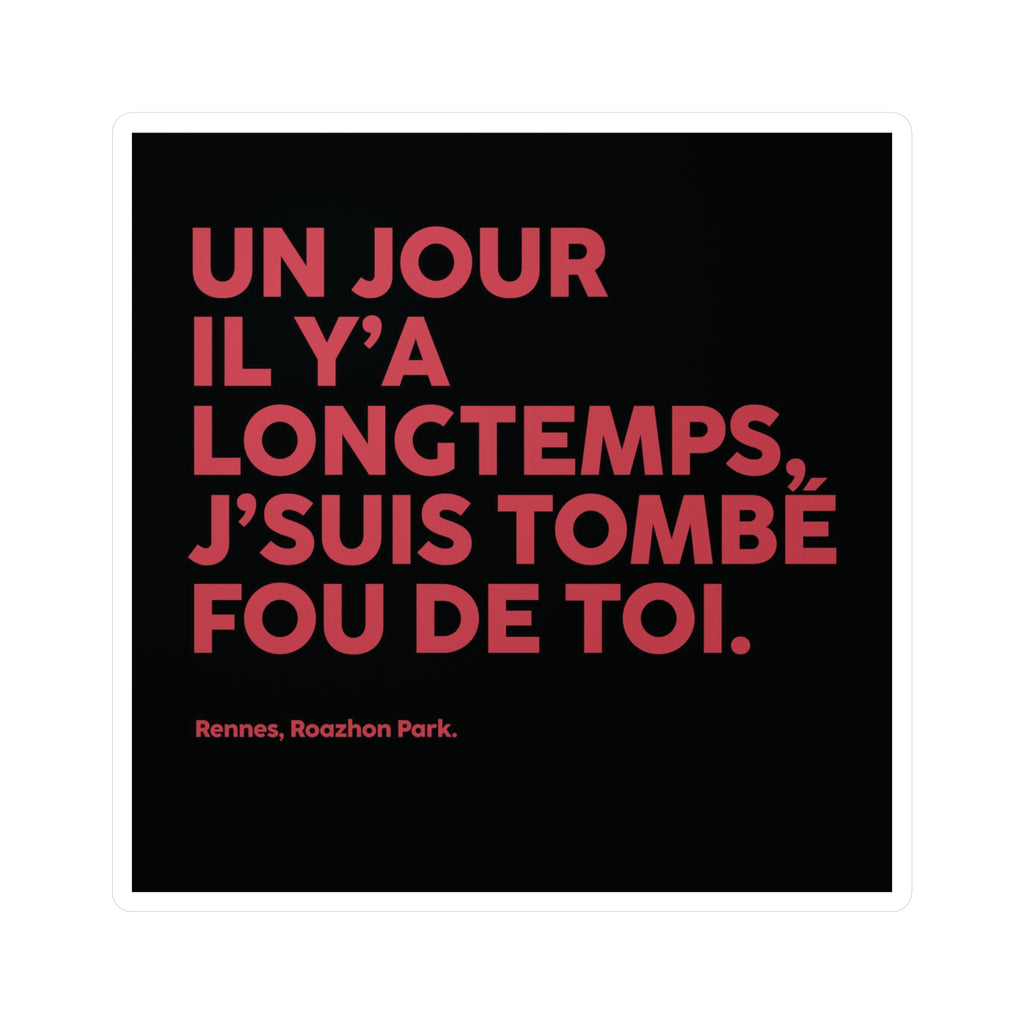 Sticker un jour il y'a longtemps