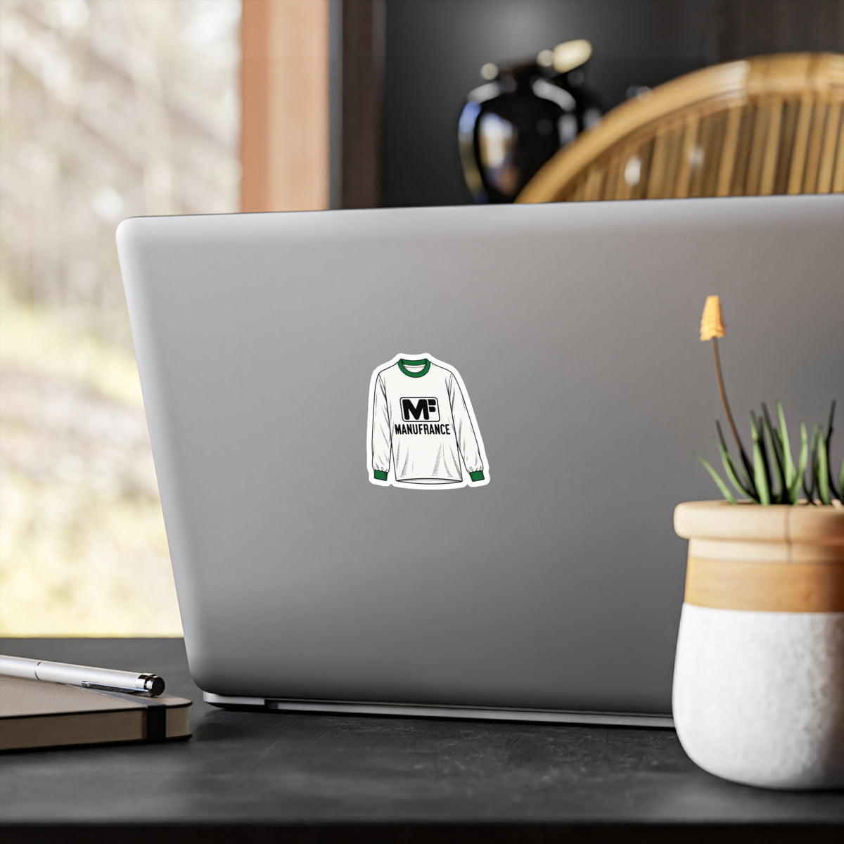 Sticker Maillot Manufrance Blanc
