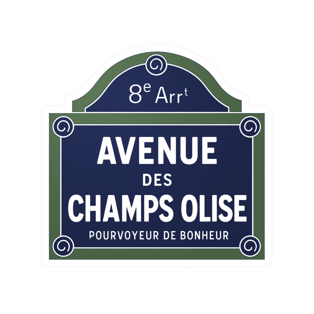 Sticker Avenue des Champs Olise
