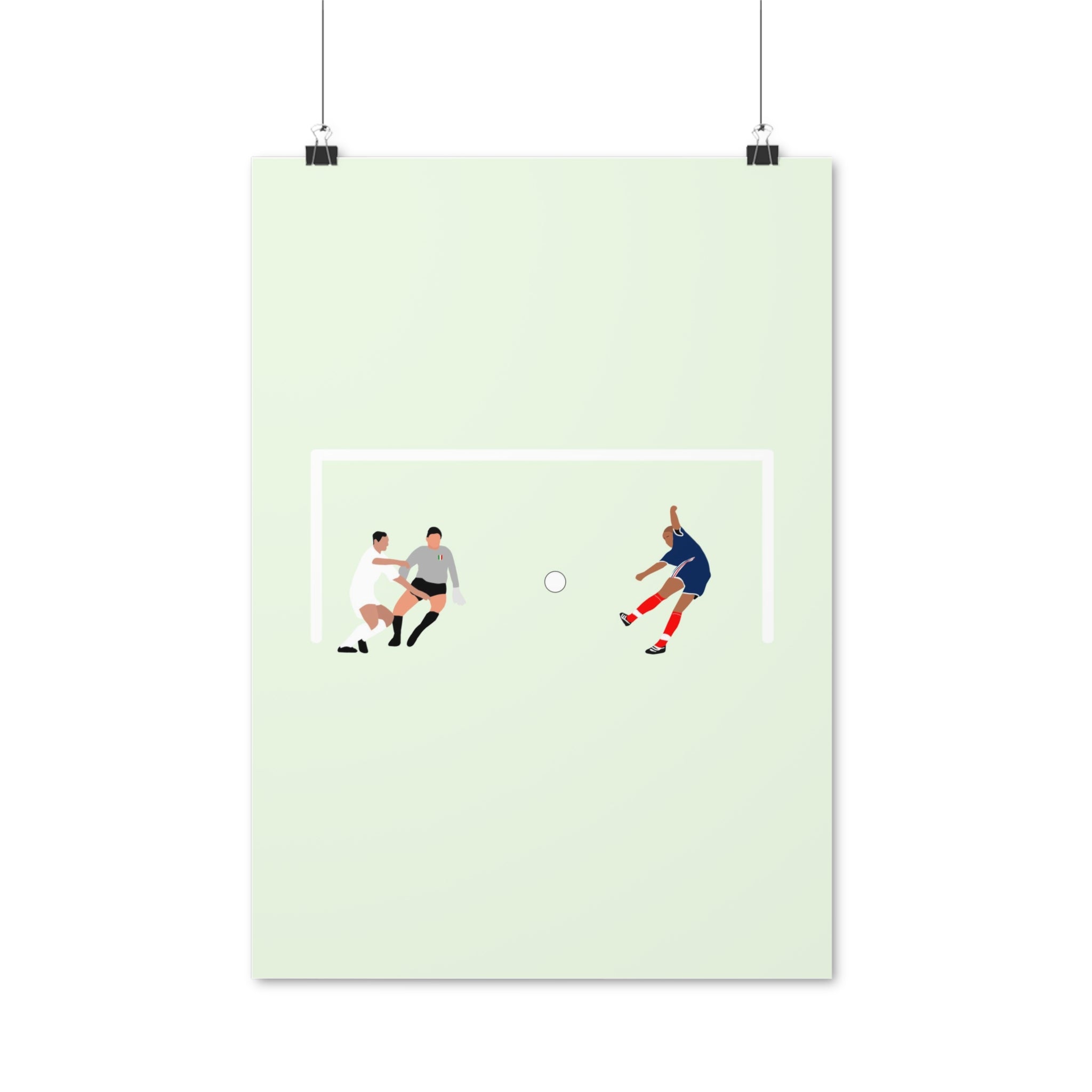 Poster Trezeguet Euro 2000 🇫🇷 - Foot Dimanche