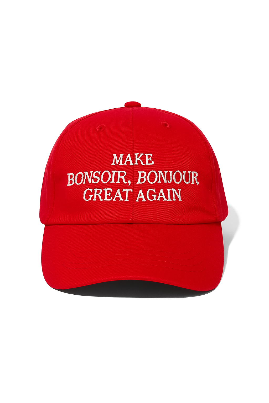 Casquette Make Bonsoir, Bonjour Great Again brodé - Cazarre x Foot Dimanche