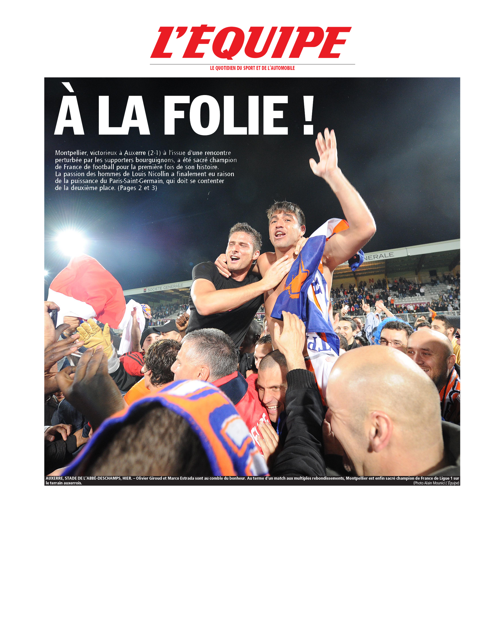 A la folie Montpellier MHSC - L'Equipe x Foot Dimanche