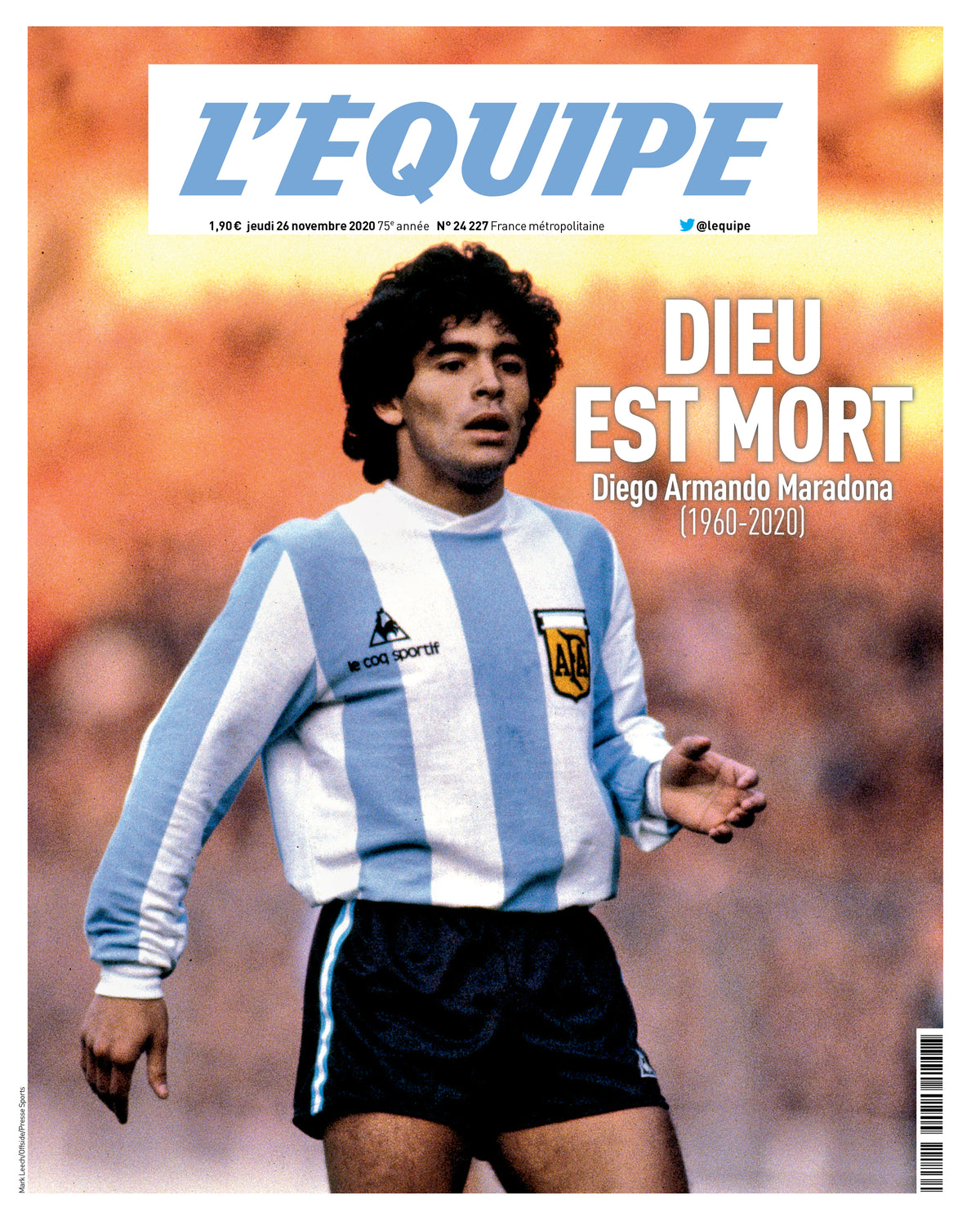 Tee Shirt Dieu est mort - L'Equipe x Foot Dimanche