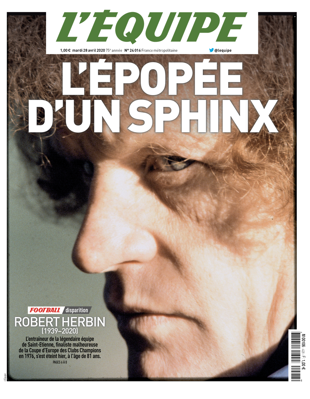 Tee Shirt Robert Herbin L'Epopée du Sphynx - L'Equipe x Foot Dimanche