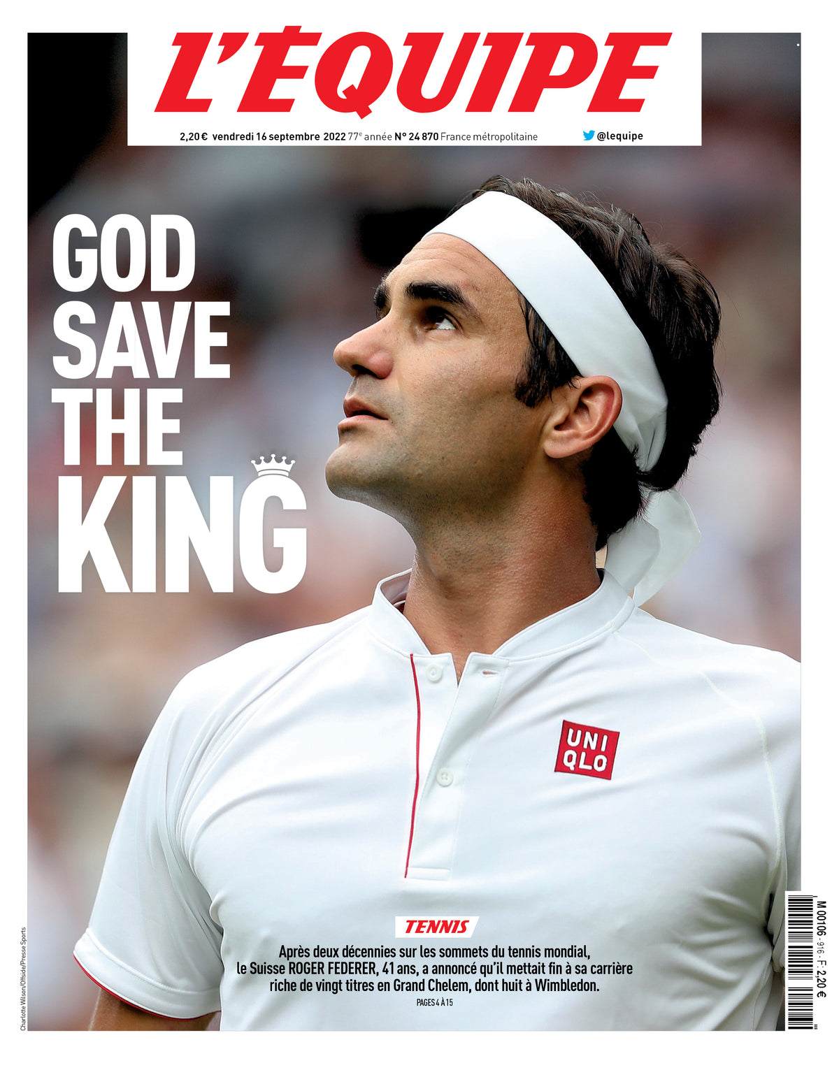 Tee Shirt God Save The King - L'Equipe x Foot Dimanche