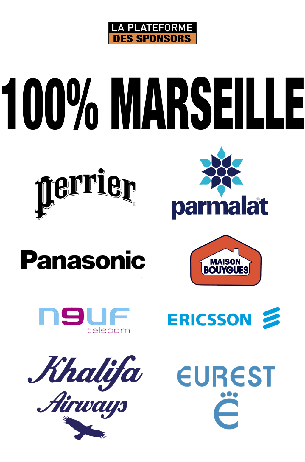 Sweat Capuche La Plateforme des Sponsors 100% Marseille