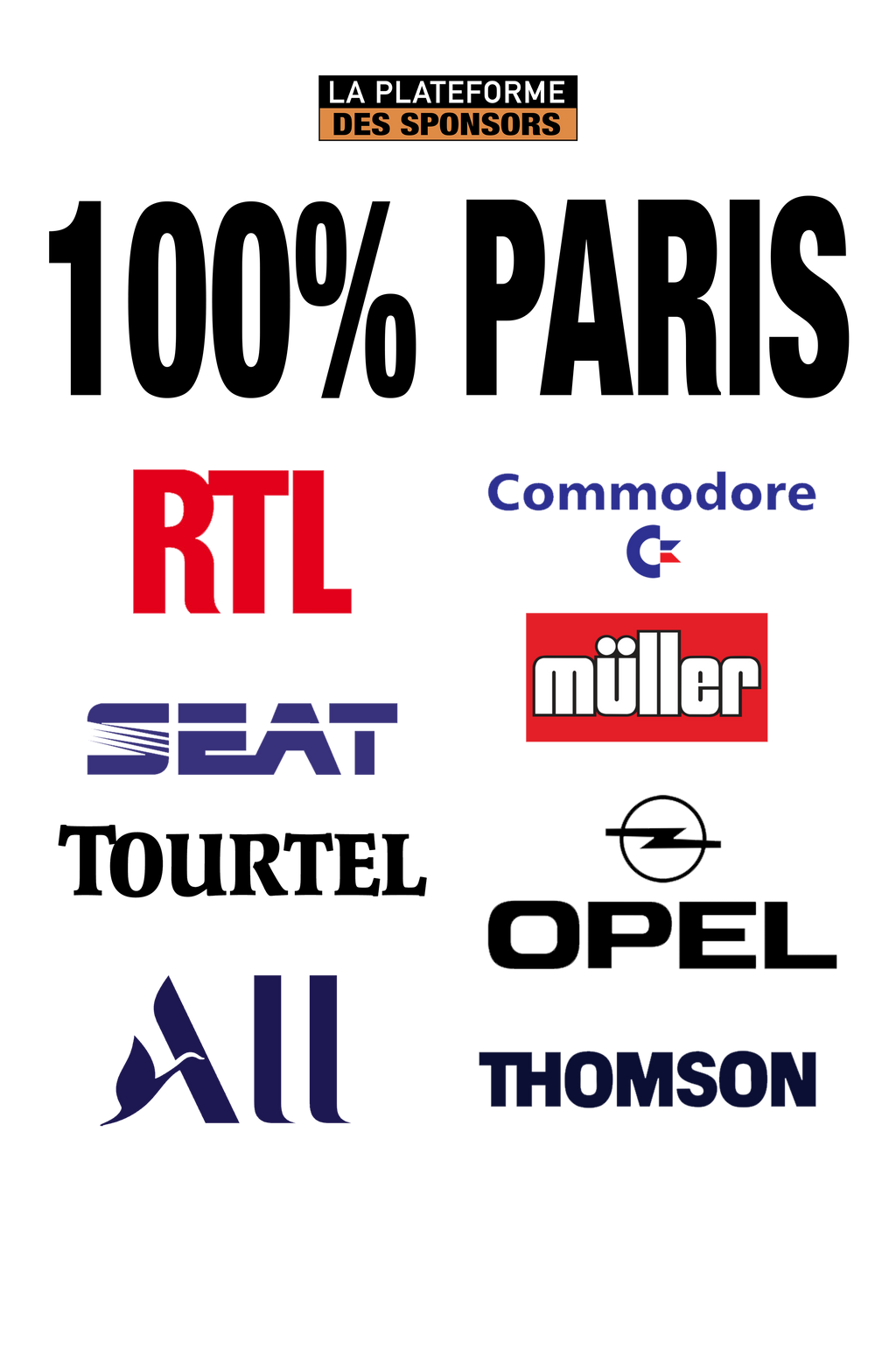 Sweat Capuche La Plateforme des Sponsors 100% Paris