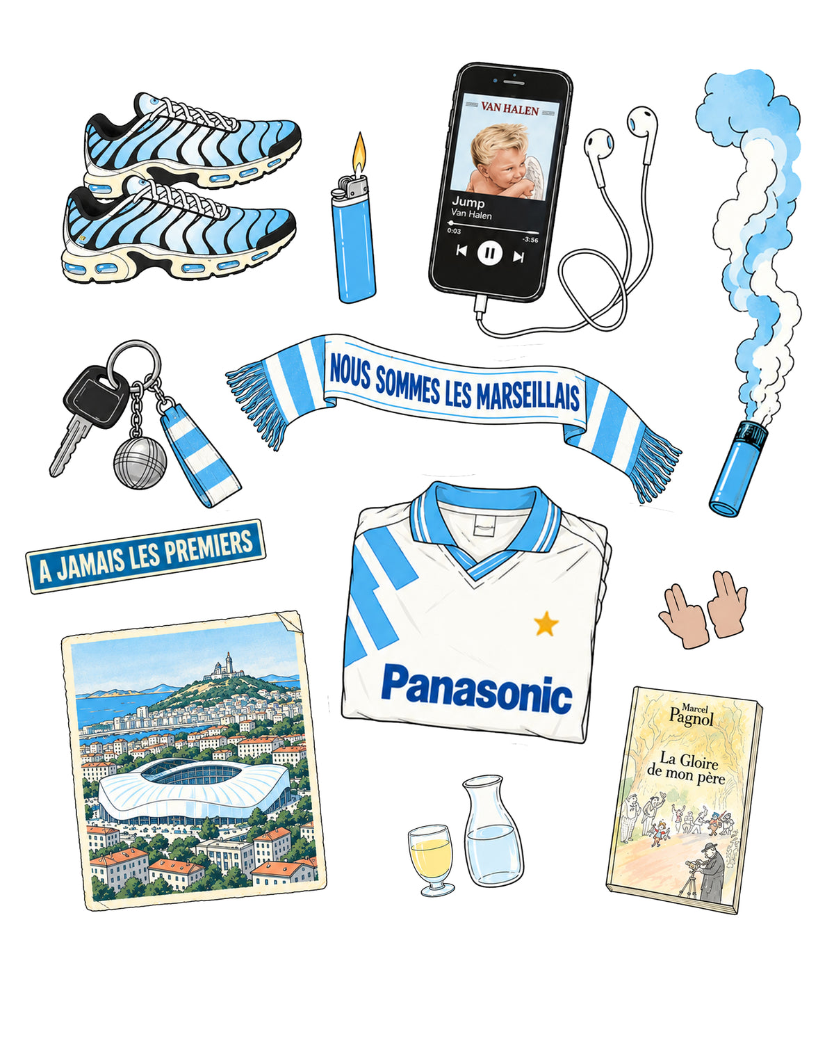 Tee Shirt Kit Supporter Marseille