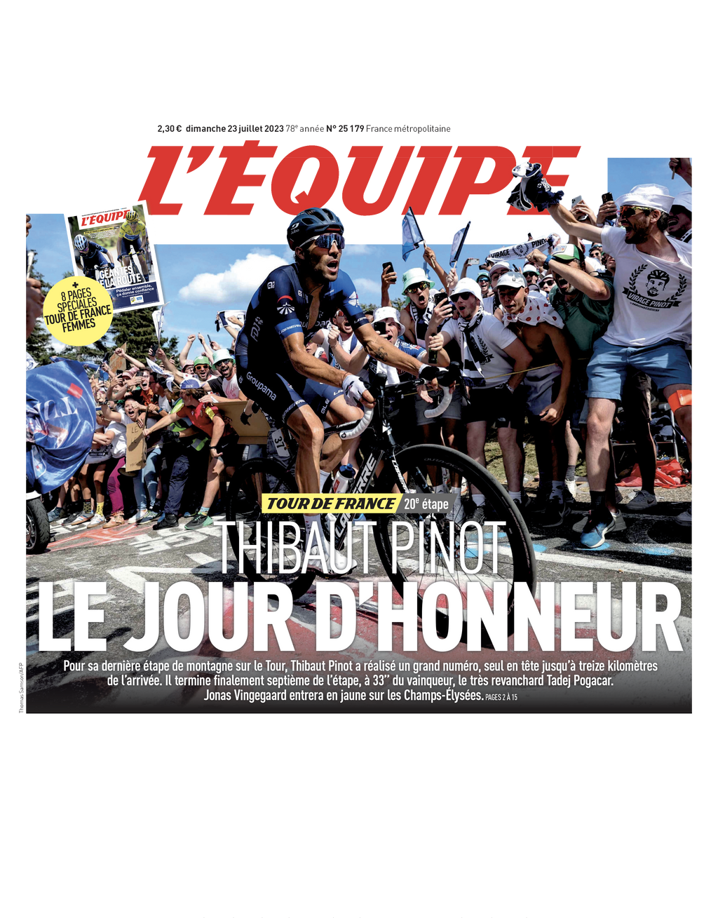Tee Shirt Pinot - L'Equipe x Foot Dimanche
