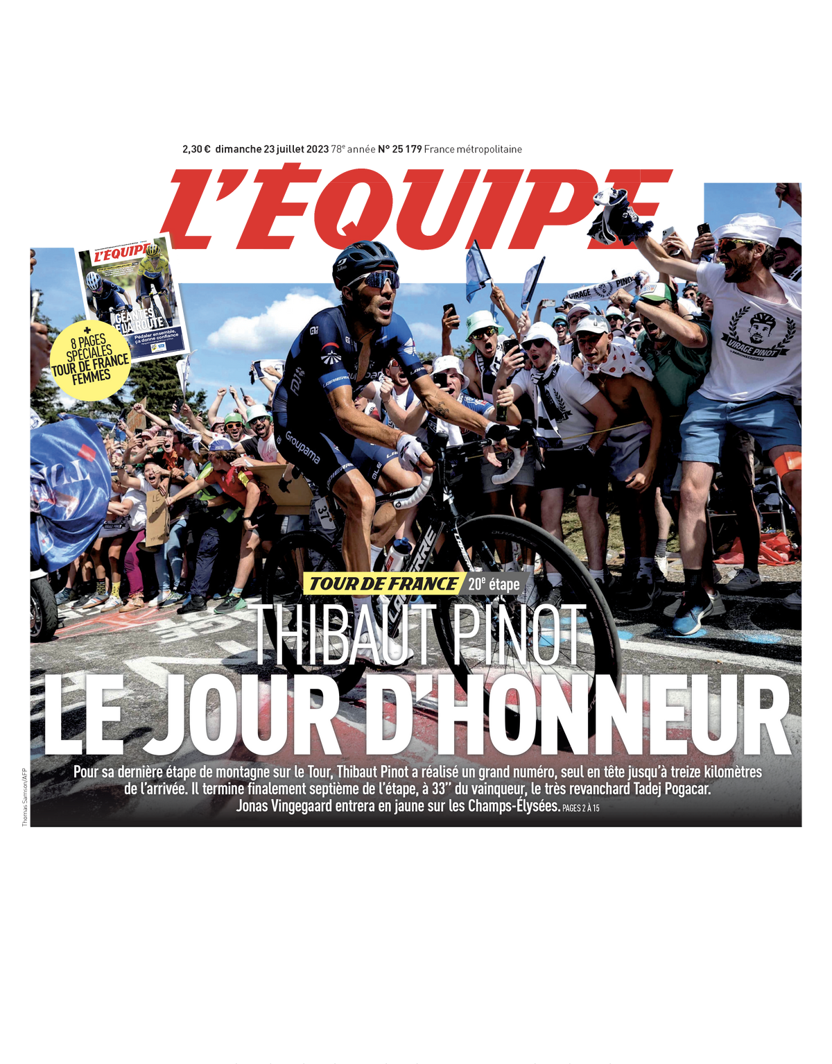 Tee Shirt Pinot - L'Equipe x Foot Dimanche