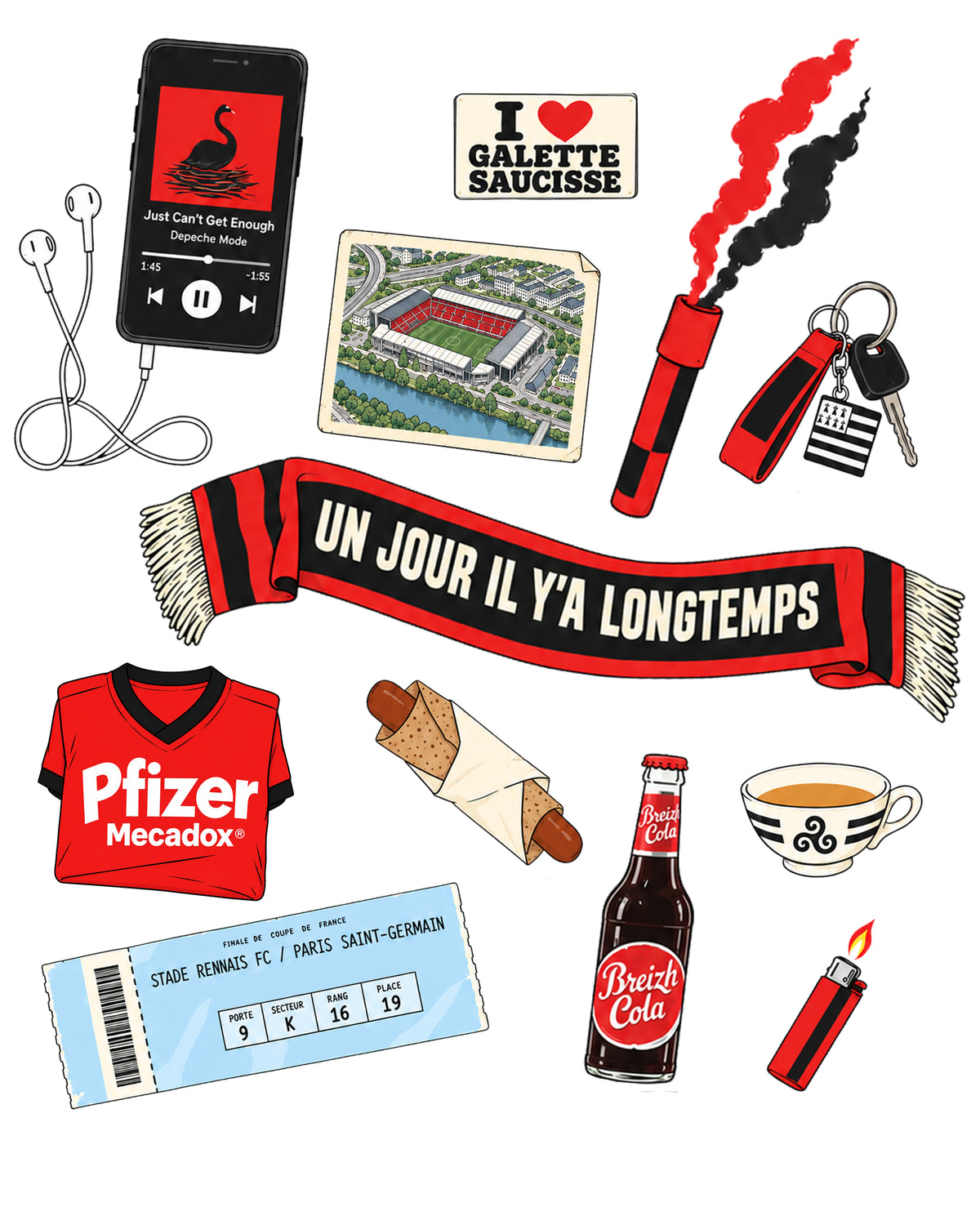 Tee Shirt Kit Supporter Rennes