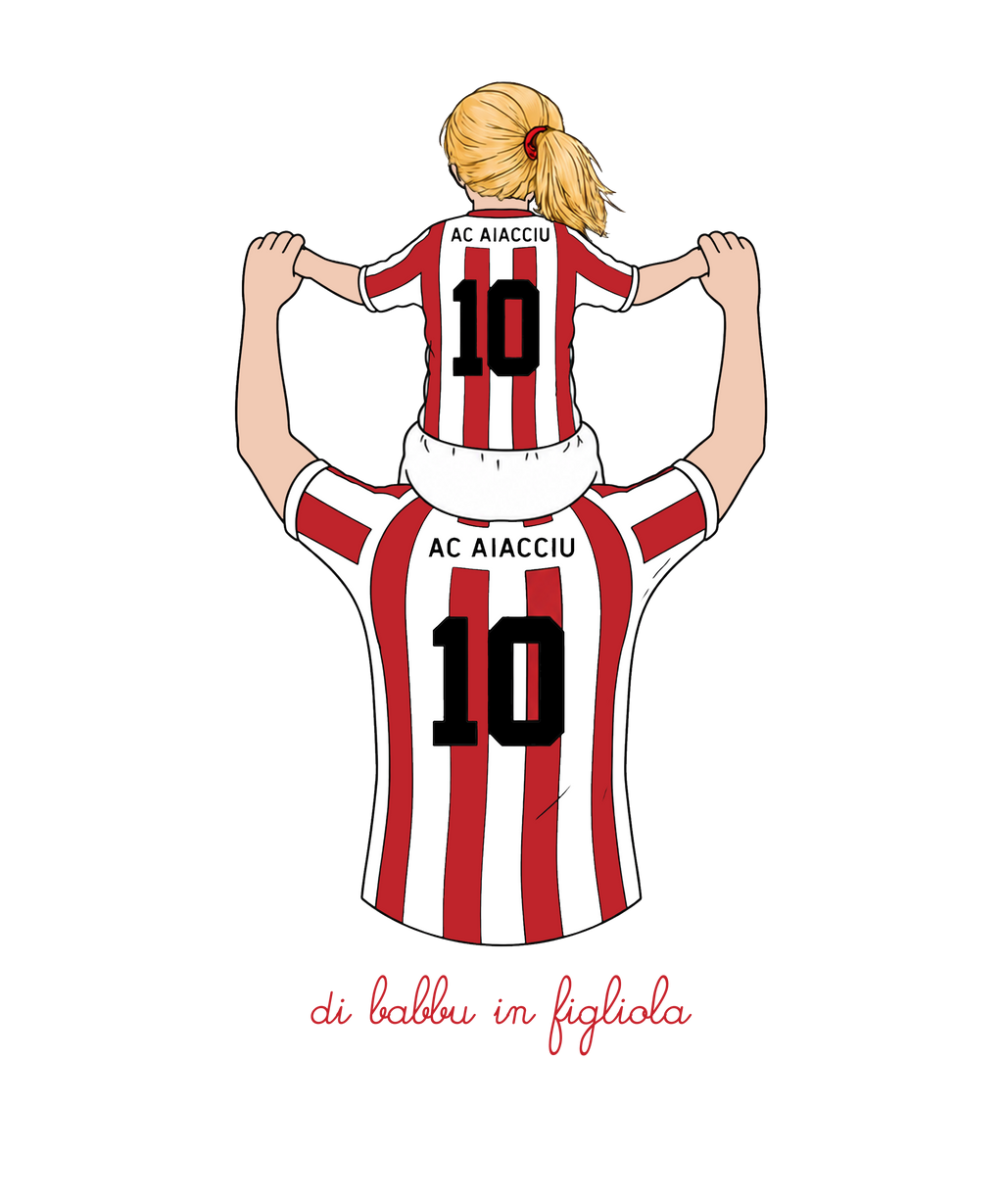 Tee Shirt Di Babbu in Fligliola -  AC Ajaccio x Foot Dimanche
