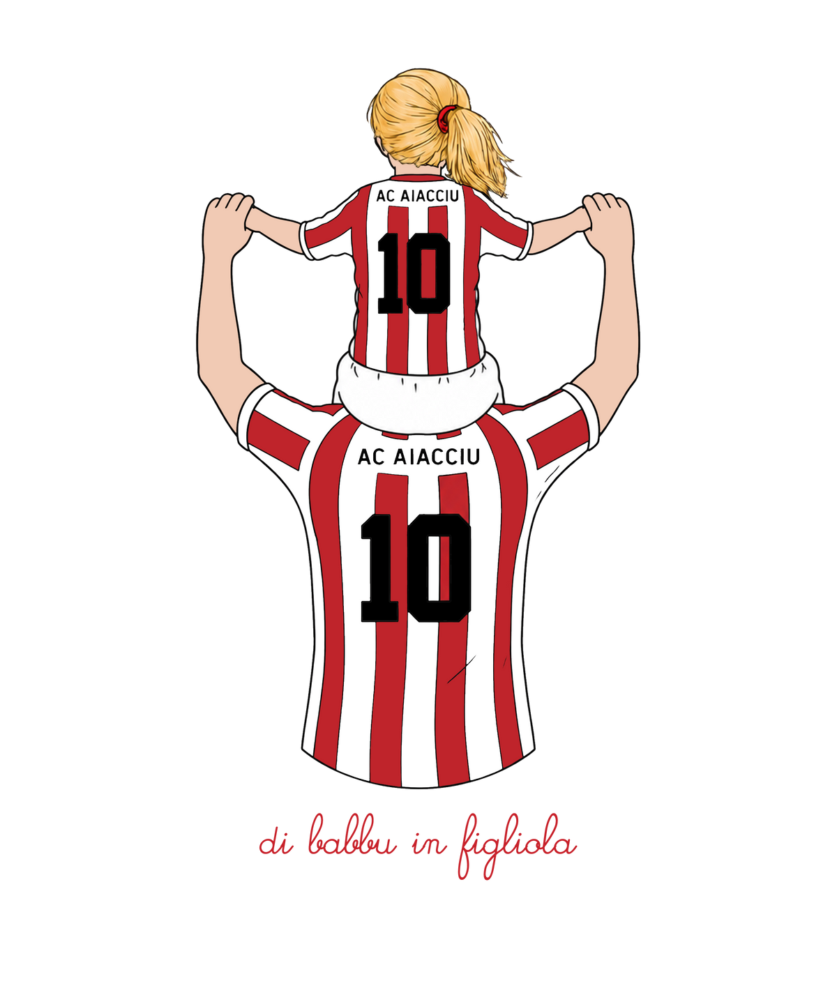 Tee Shirt Enfant Di Babbu in Fligliola -  AC Ajaccio x Foot Dimanche