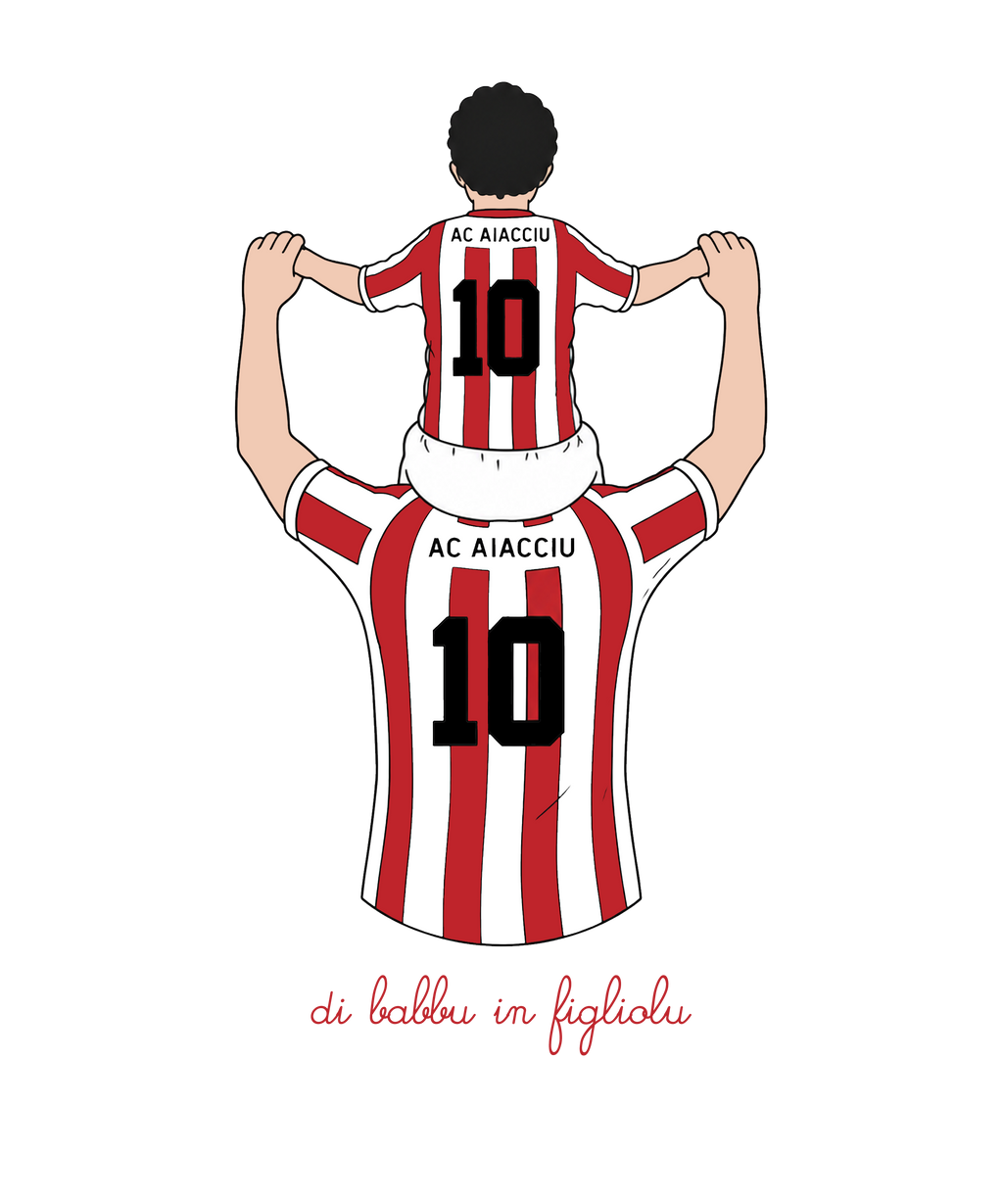 Tee Shirt Di Babbu in Fligliolu -  AC Ajaccio x Foot Dimanche