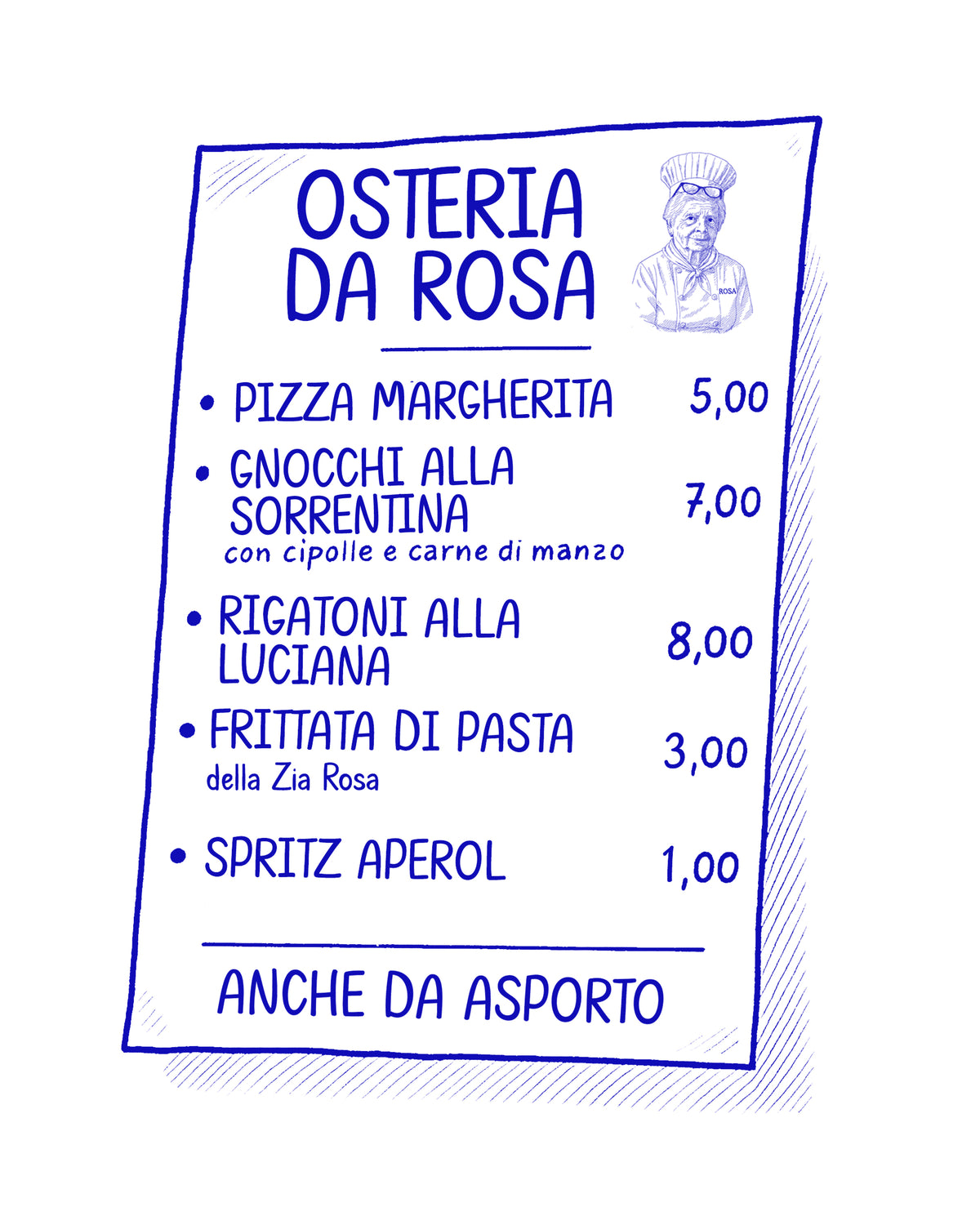 Tee Shirt Osteria Da Rosa - Foot Dimanche Napoli