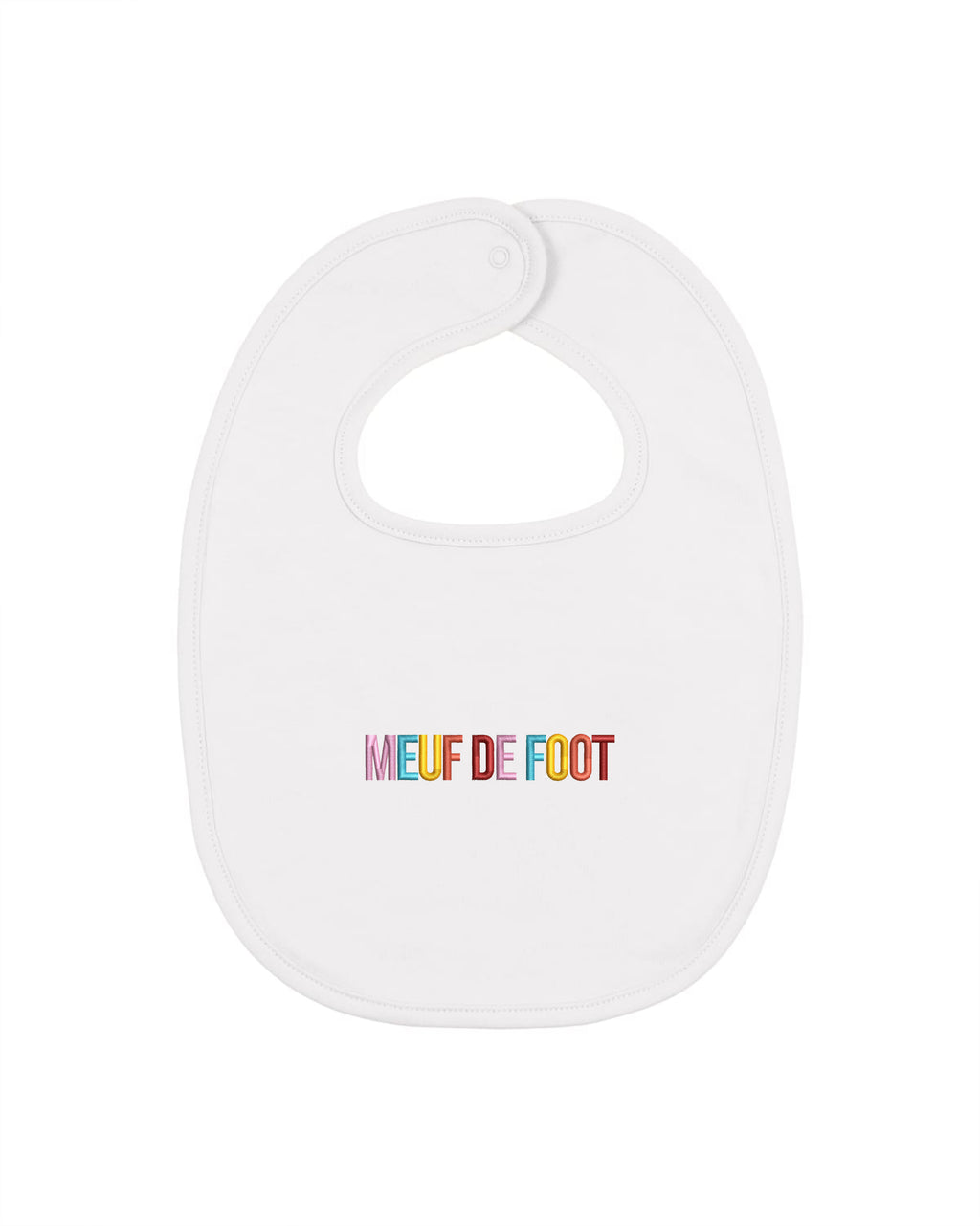 Bavoir Meuf de Foot brodé