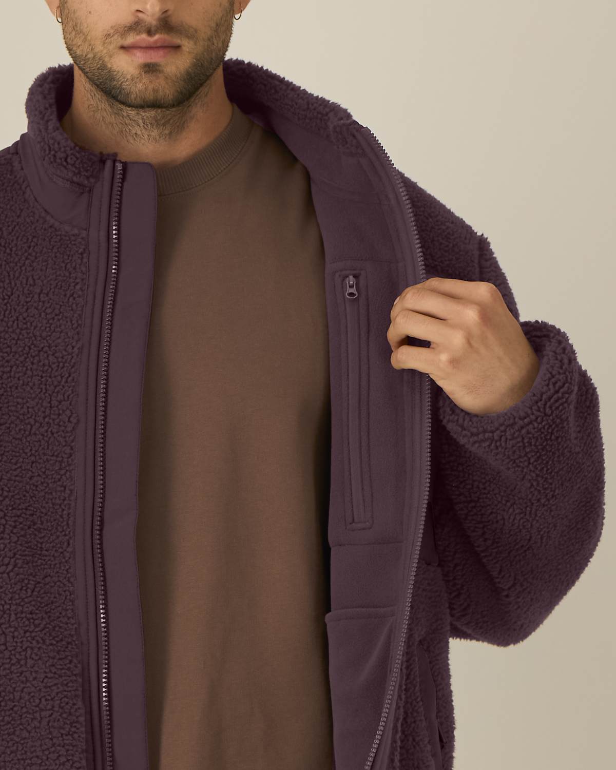 Veste Polaire Foot Dimanche brodée