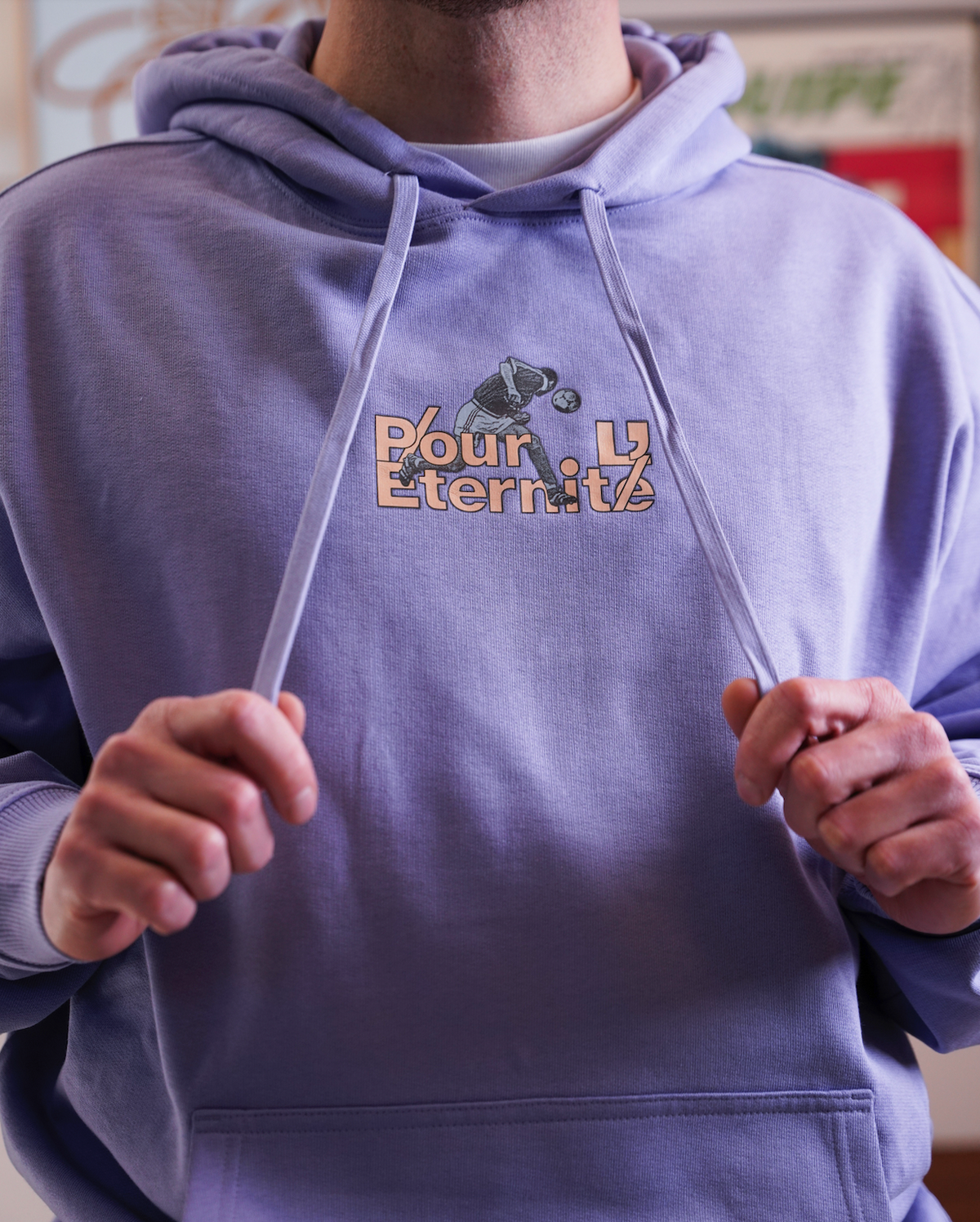 Sweat Capuche Pour l'éternité - L'Equipe x Foot Dimanche - version bleue