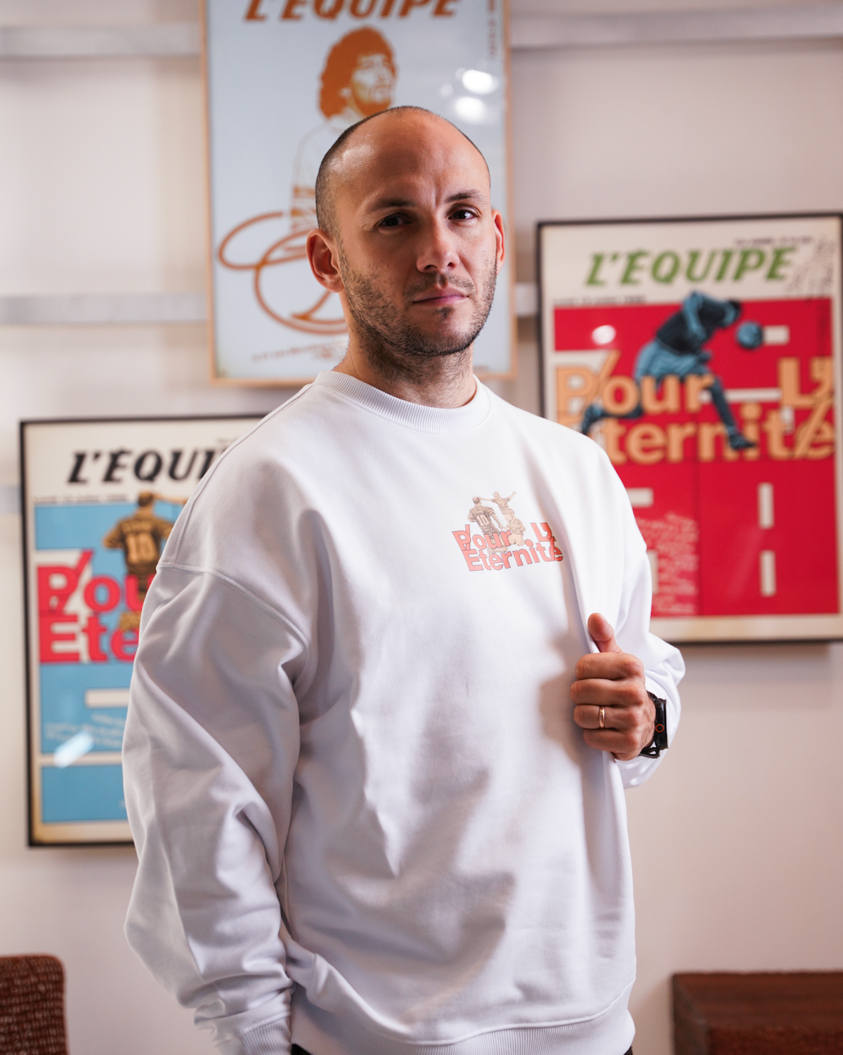 Sweat Pour l'éternité - L'Equipe x Foot Dimanche - version rouge