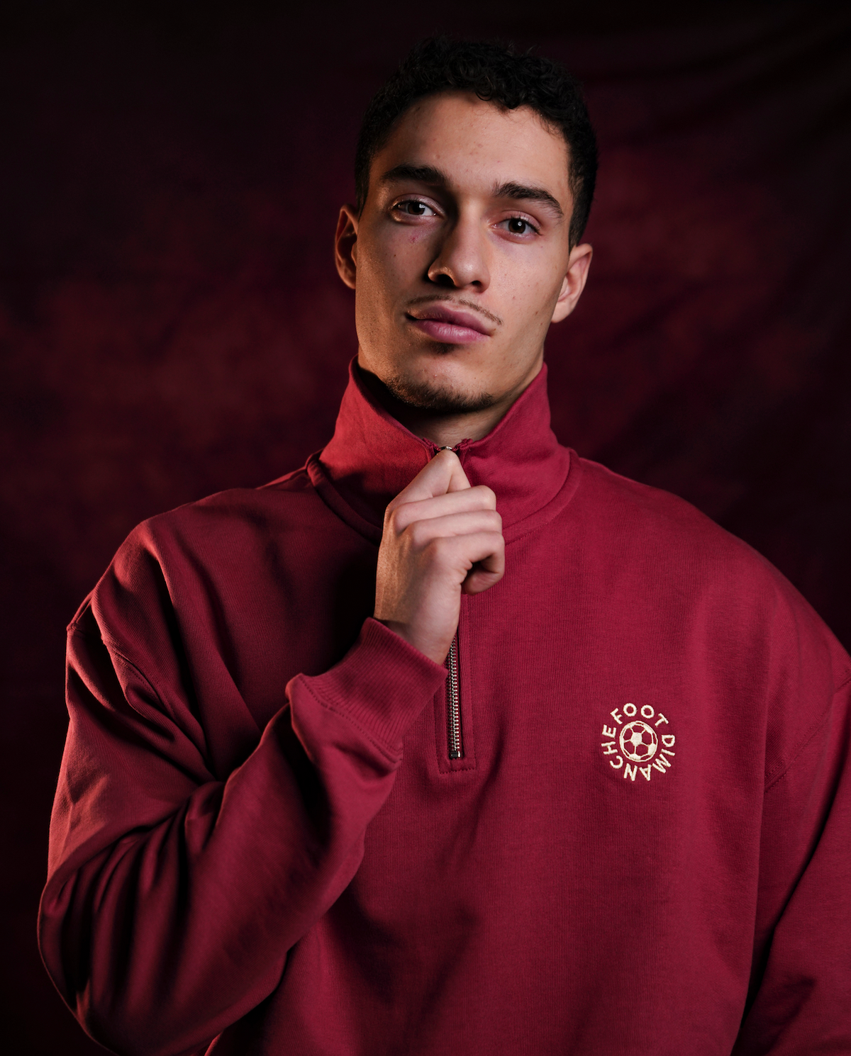 Sweatshirt Zip Oversize brodé Foot Dimanche