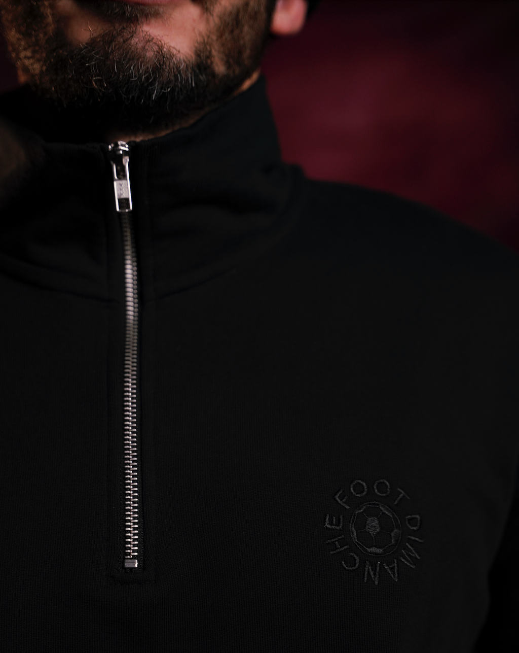 Sweatshirt Zip Oversize brodé Foot Dimanche