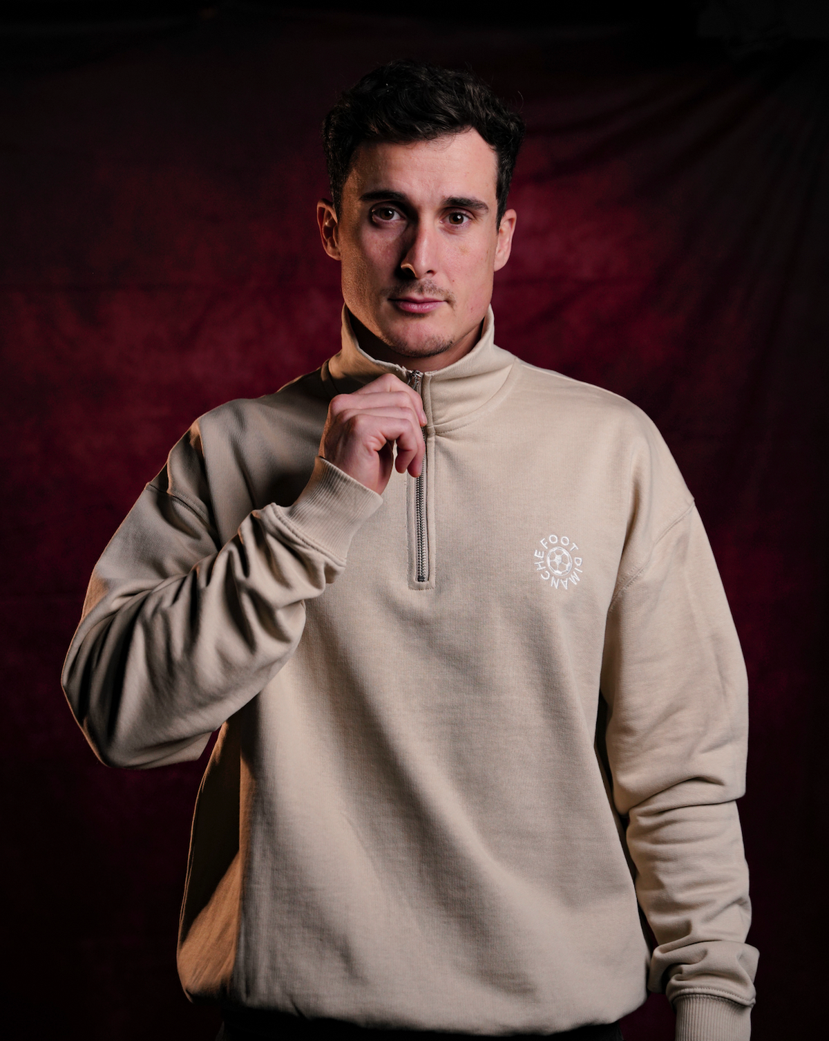 Sweatshirt Zip Oversize brodé Foot Dimanche