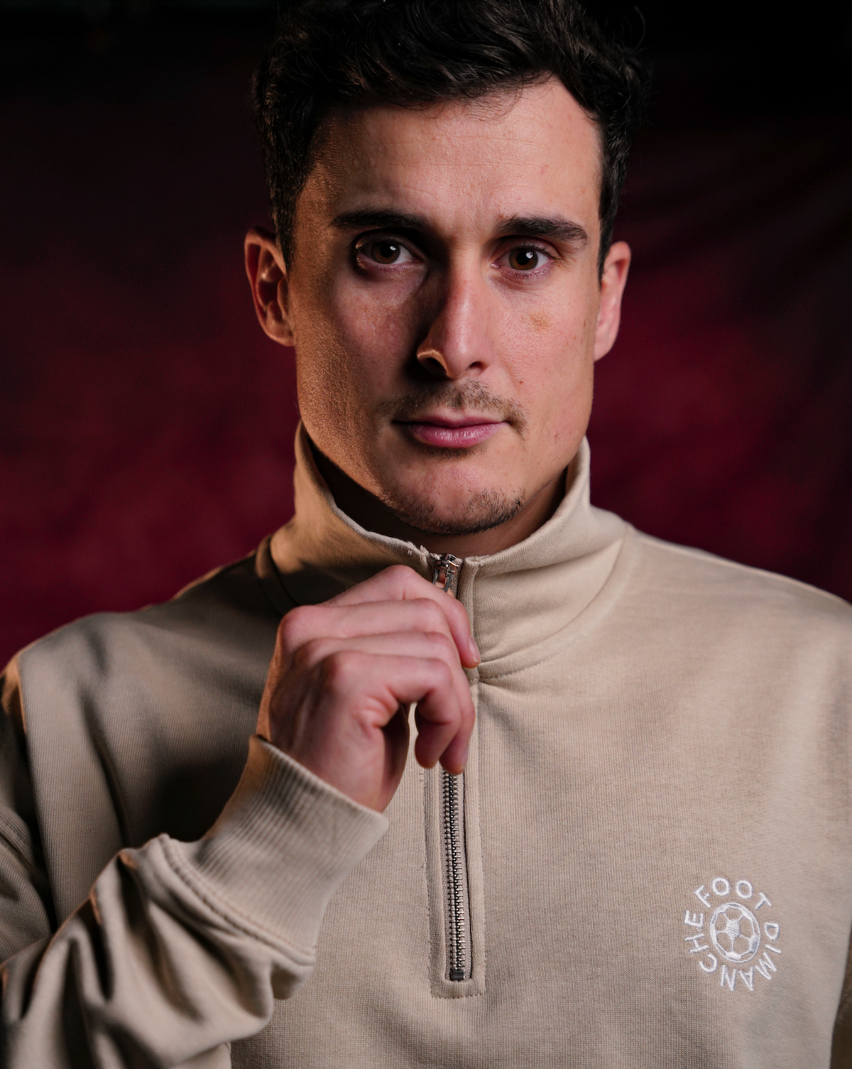Sweatshirt Zip Oversize brodé Foot Dimanche
