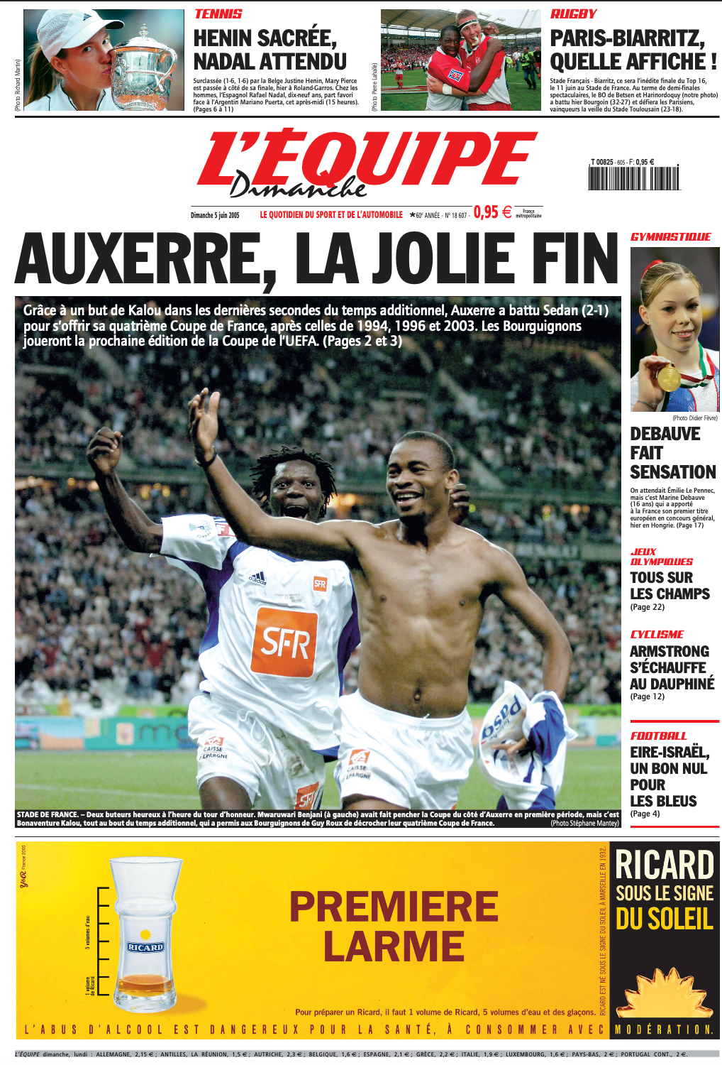 Tee Shirt Auxerre La Jolie Fin - L'Equipe x Foot Dimanche