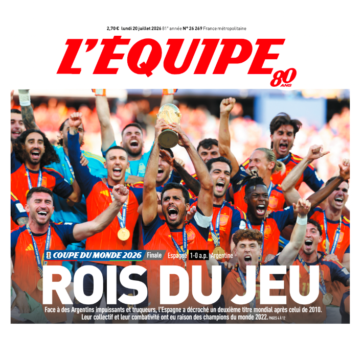 Tee Shirt Les Rois du Jeu - L'Equipe x Foot Dimanche