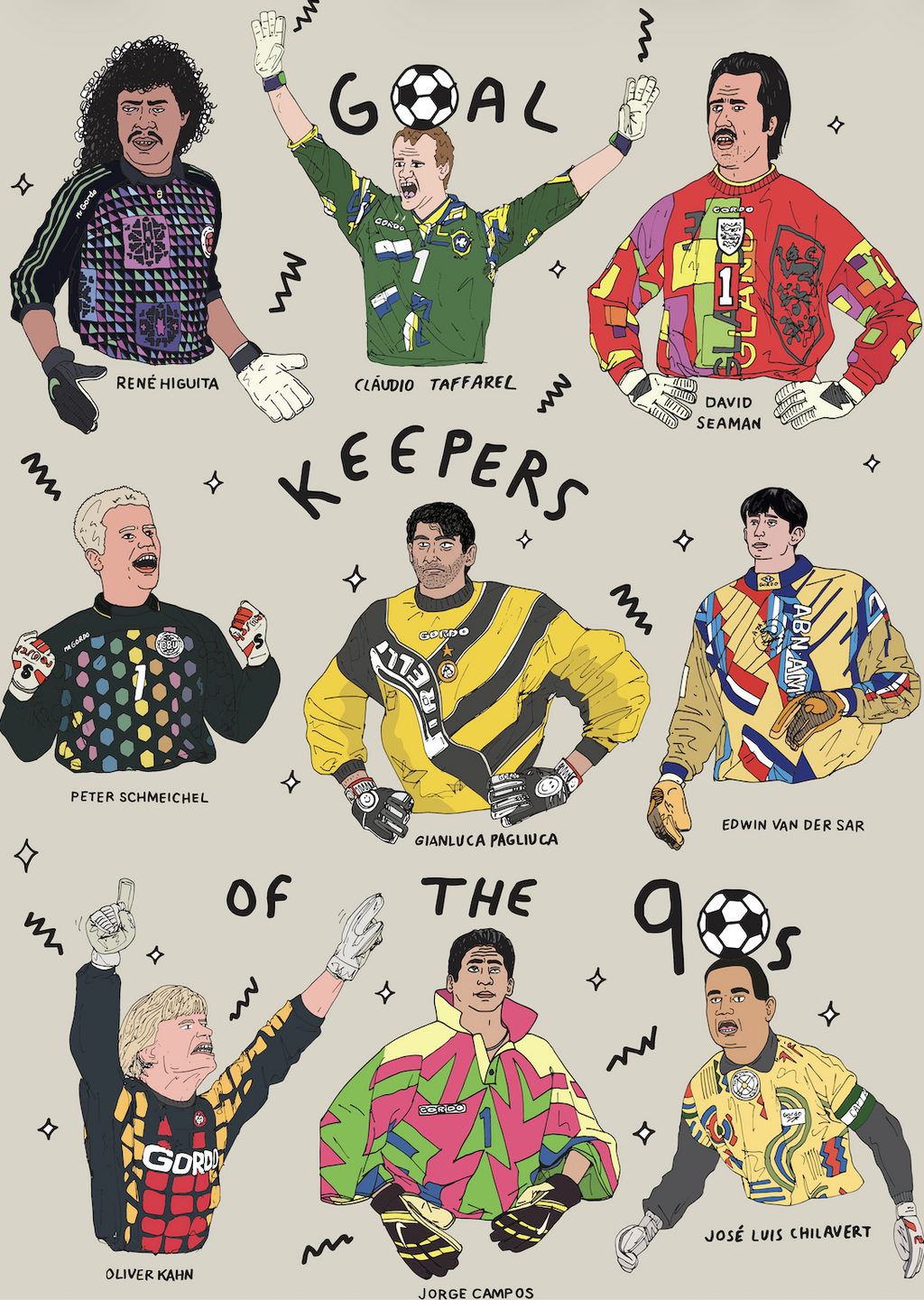Sweat Capuche Goalkeepers of the 90's brodé