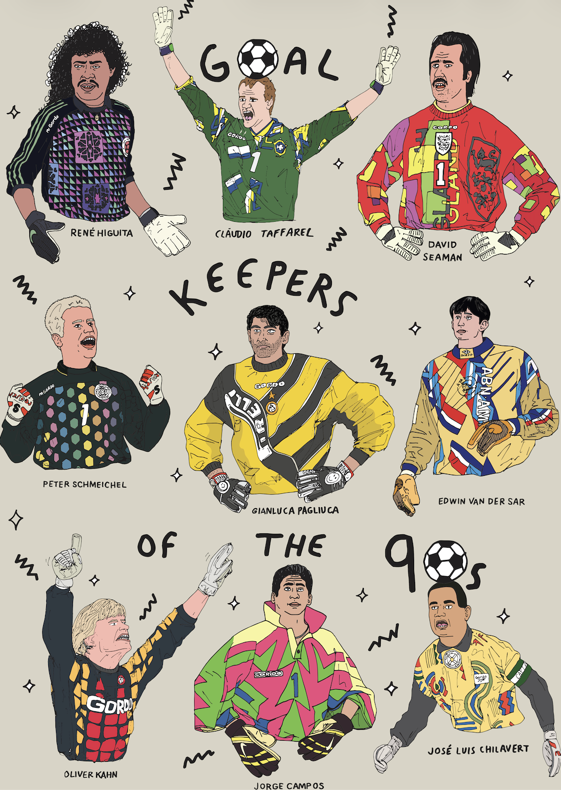Sweat Capuche Goalkeepers of the 90's brodé