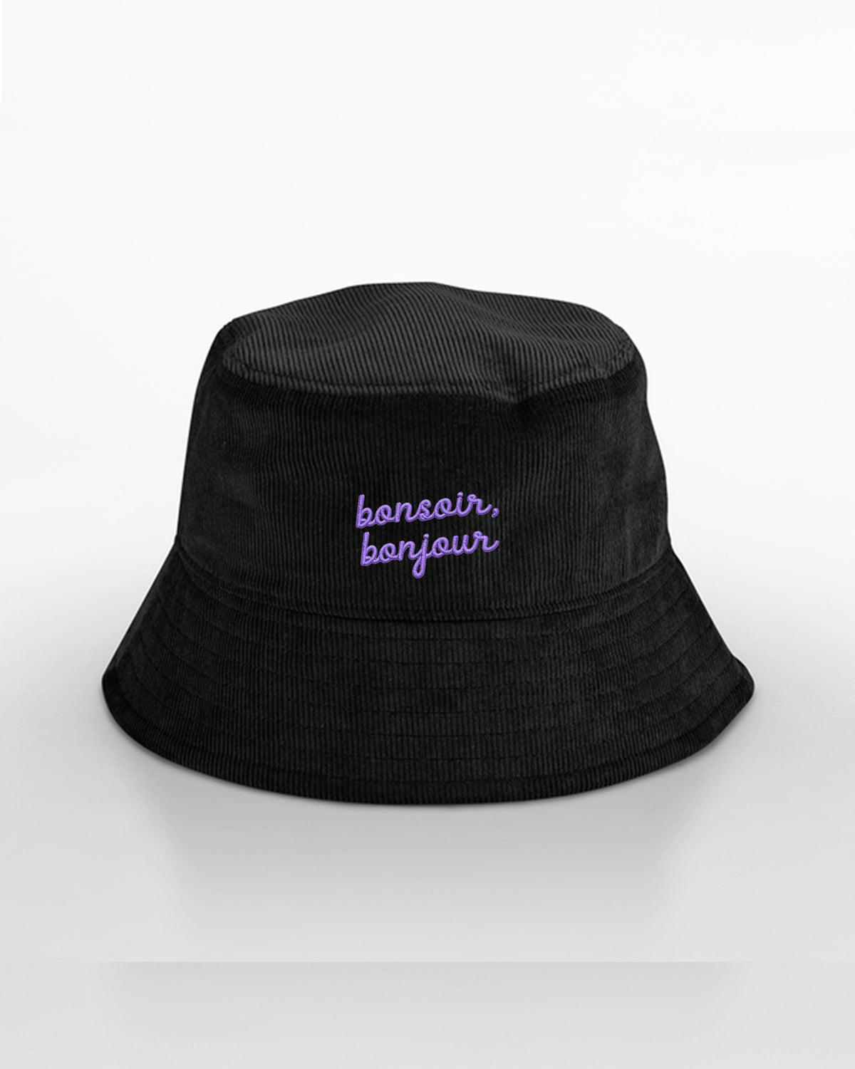 Chapeau Bob Bonsoir, Bonjour brodé - Cazarre x Foot Dimanche